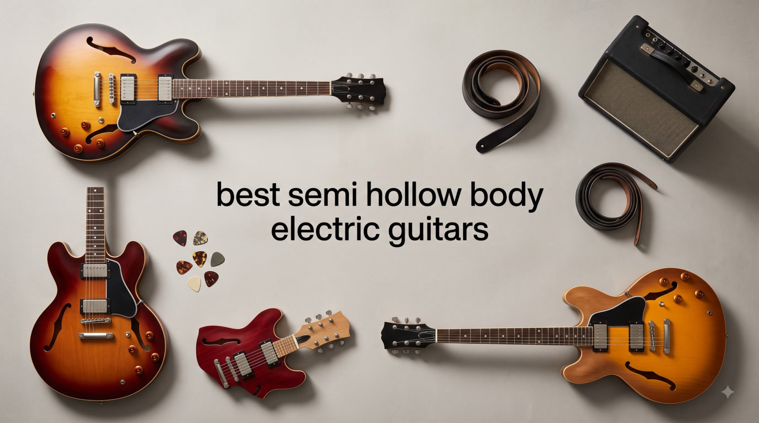 best semi hollow body electric guitars
