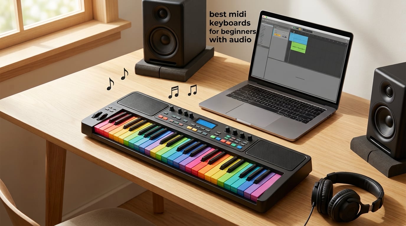 best midi keyboards for beginners with audio