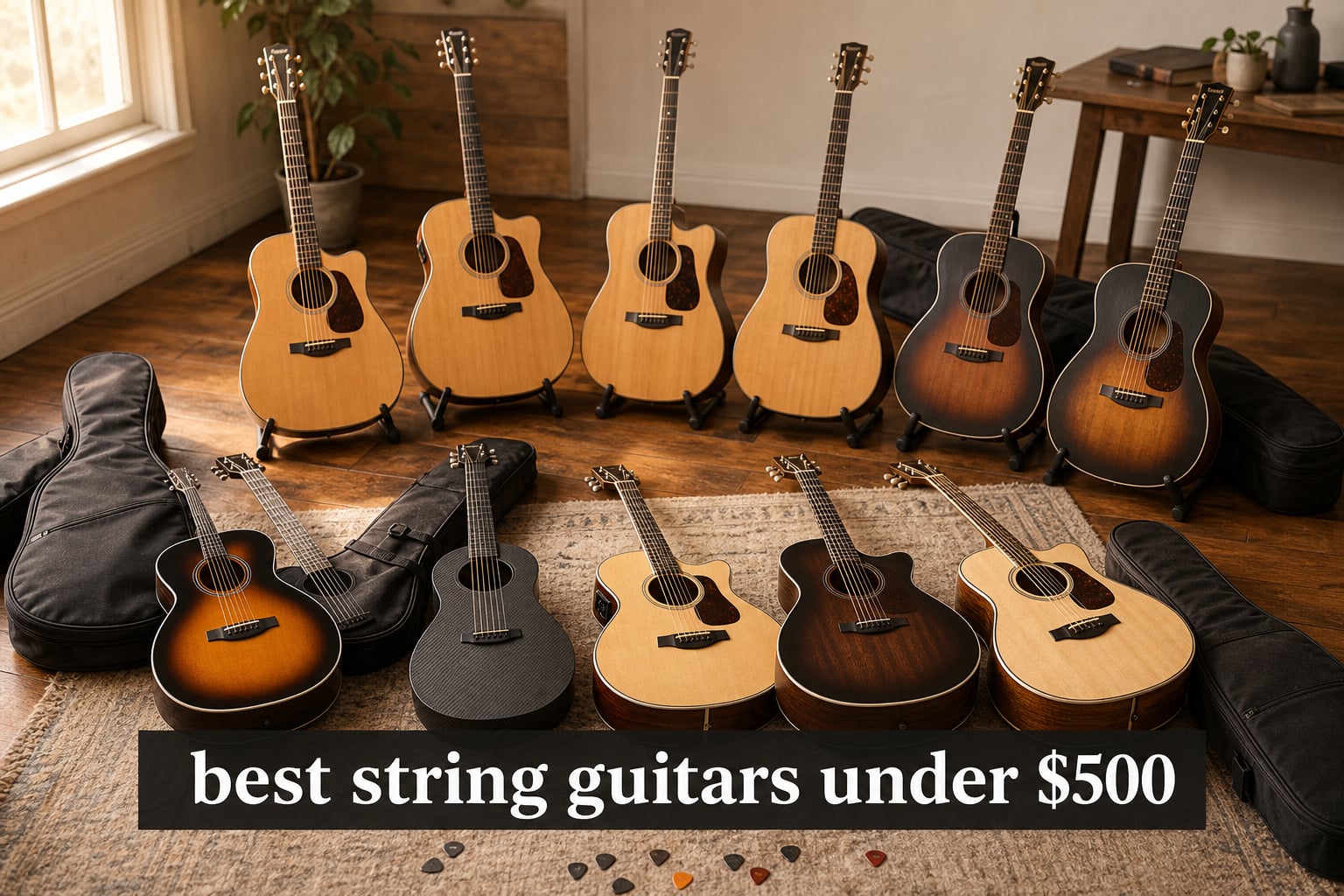 best string guitars under $500