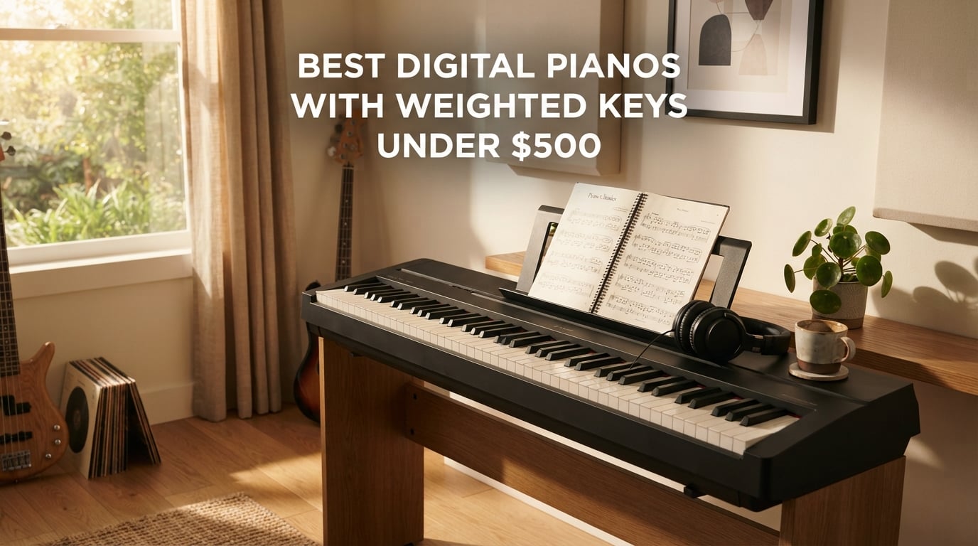 best digital pianos with weighted keys under $500