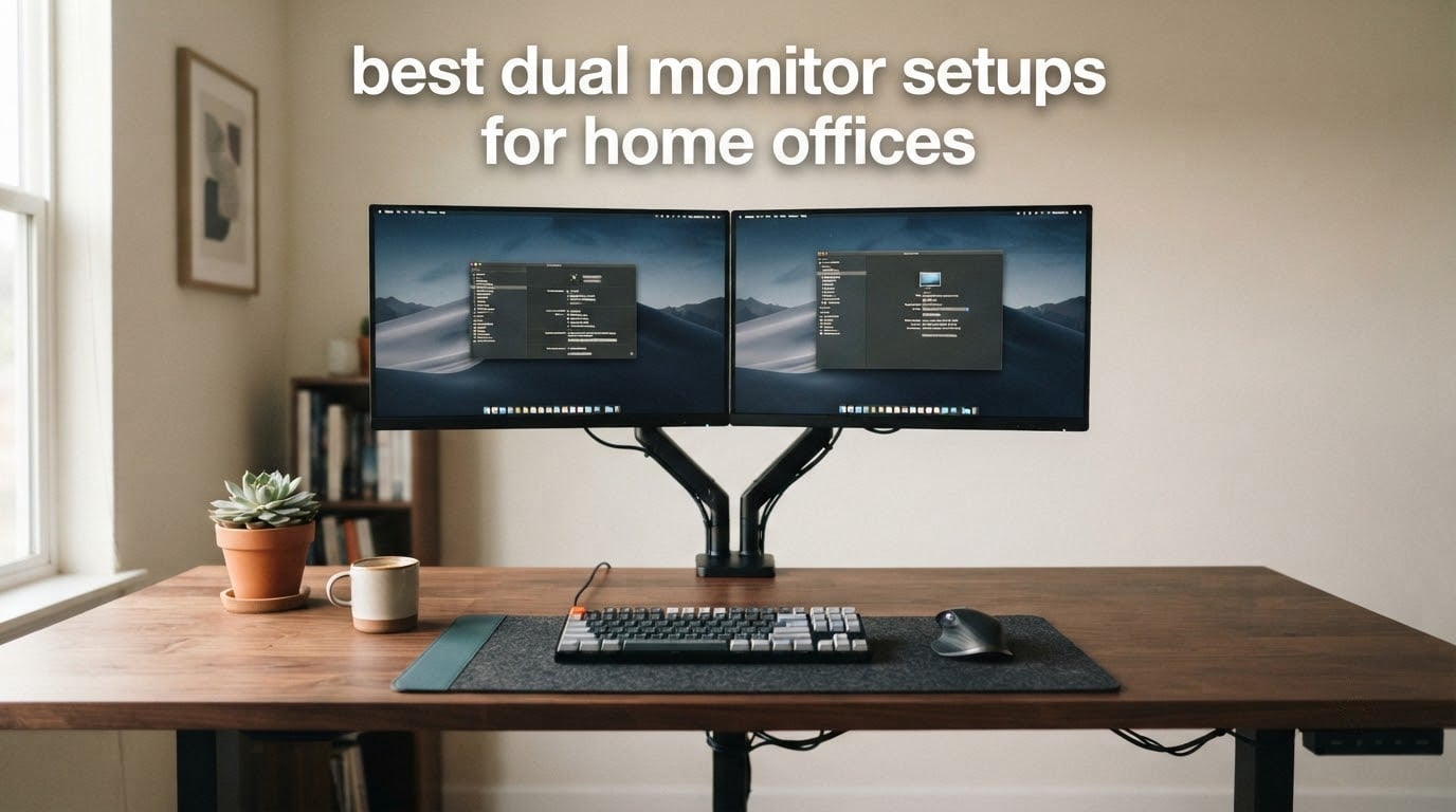 best dual monitor setups for home offices