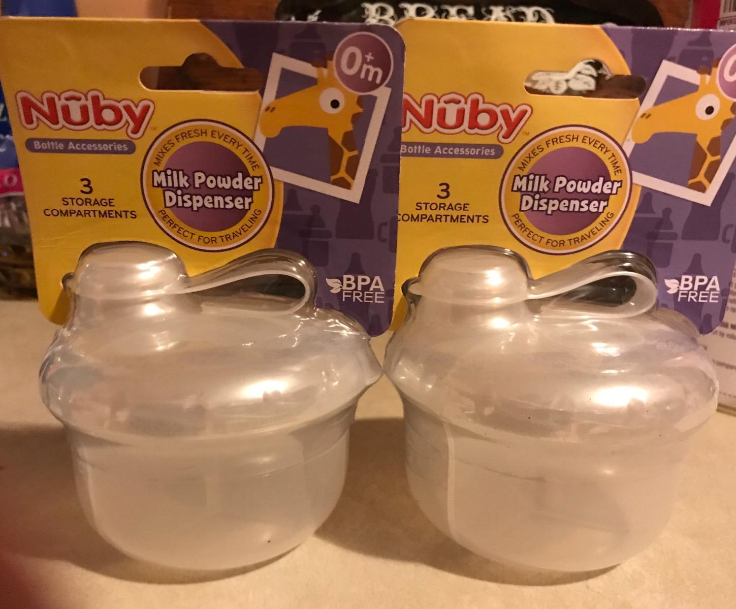 Nuby Milk Powder Dispenser, Colors May Vary, 3 Compartments customer photo 1