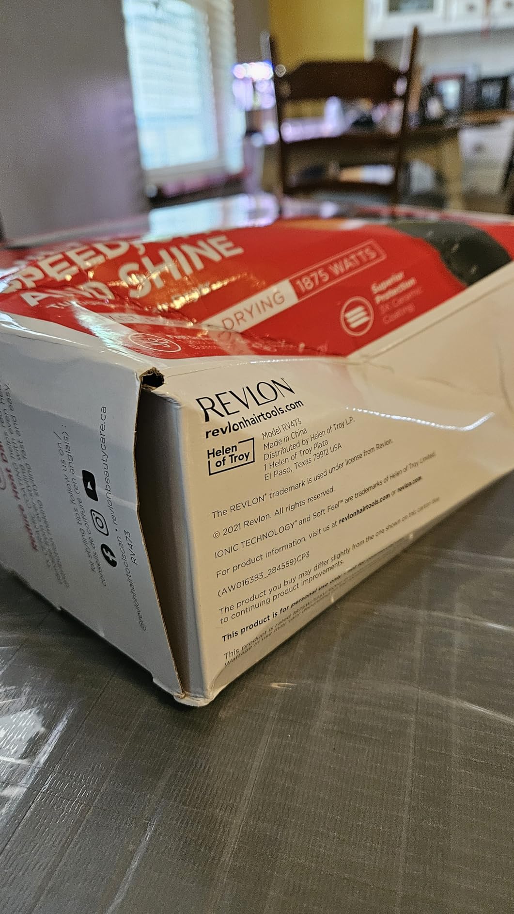 REVLON Turbo Hair Dryer | 1875 Watts of Maximum Shine, Fast Dry (Silver) customer photo 1