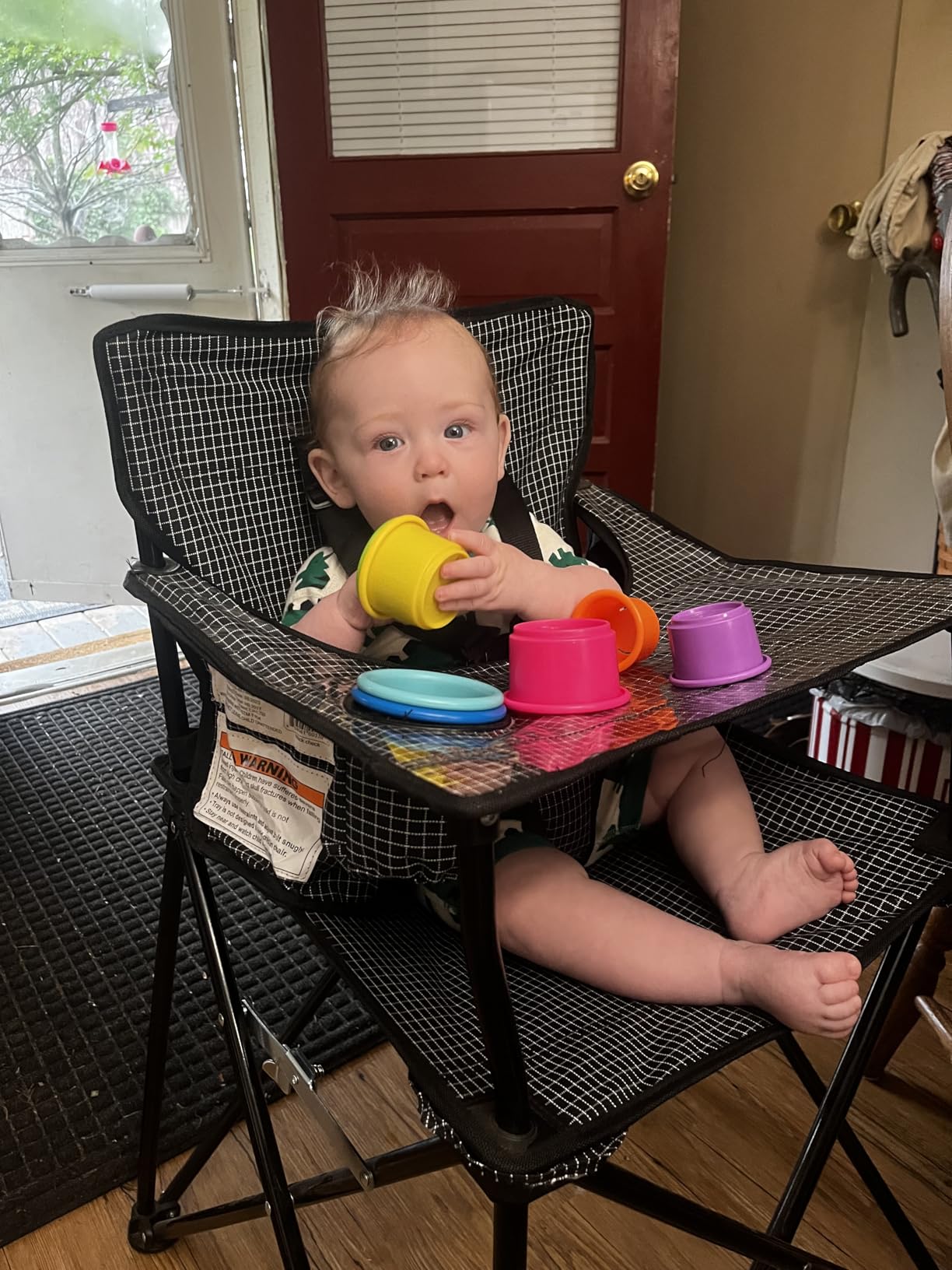 ciao! Baby Portable High Chair, for Travel and Camping, Black customer photo 2