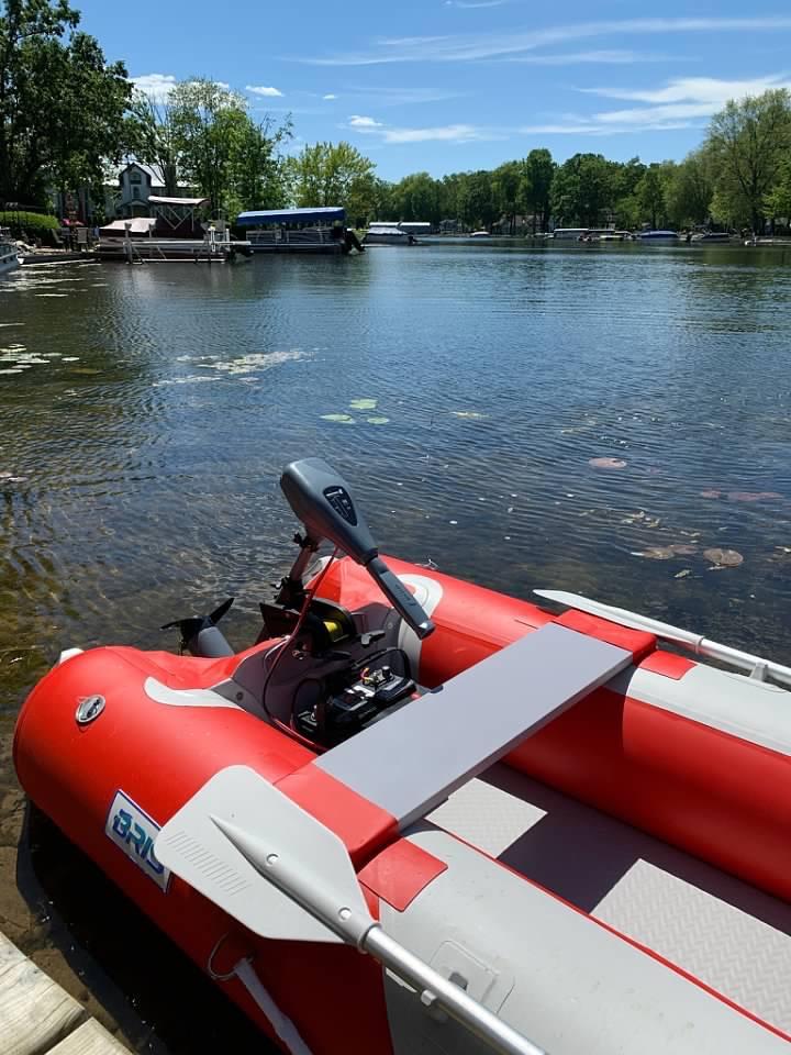 BRIS 12 ft Inflatable Kayak Fishing Tender Inflatable Poonton Boat 2 Person Kayak customer photo 2