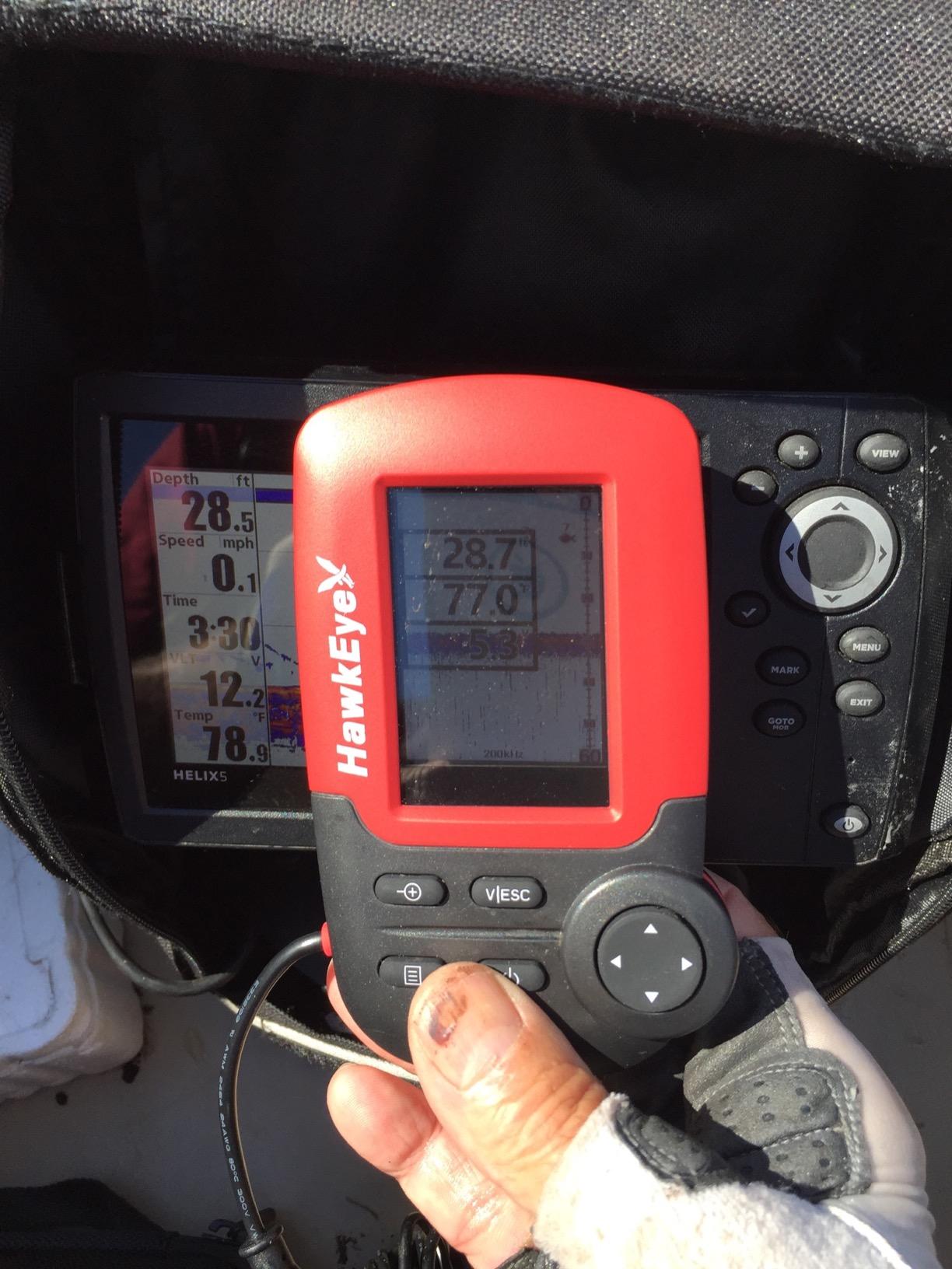 HawkEye Fishtrax 1C Fish Finder with HD Color Virtuview Display, Black/Red, 2