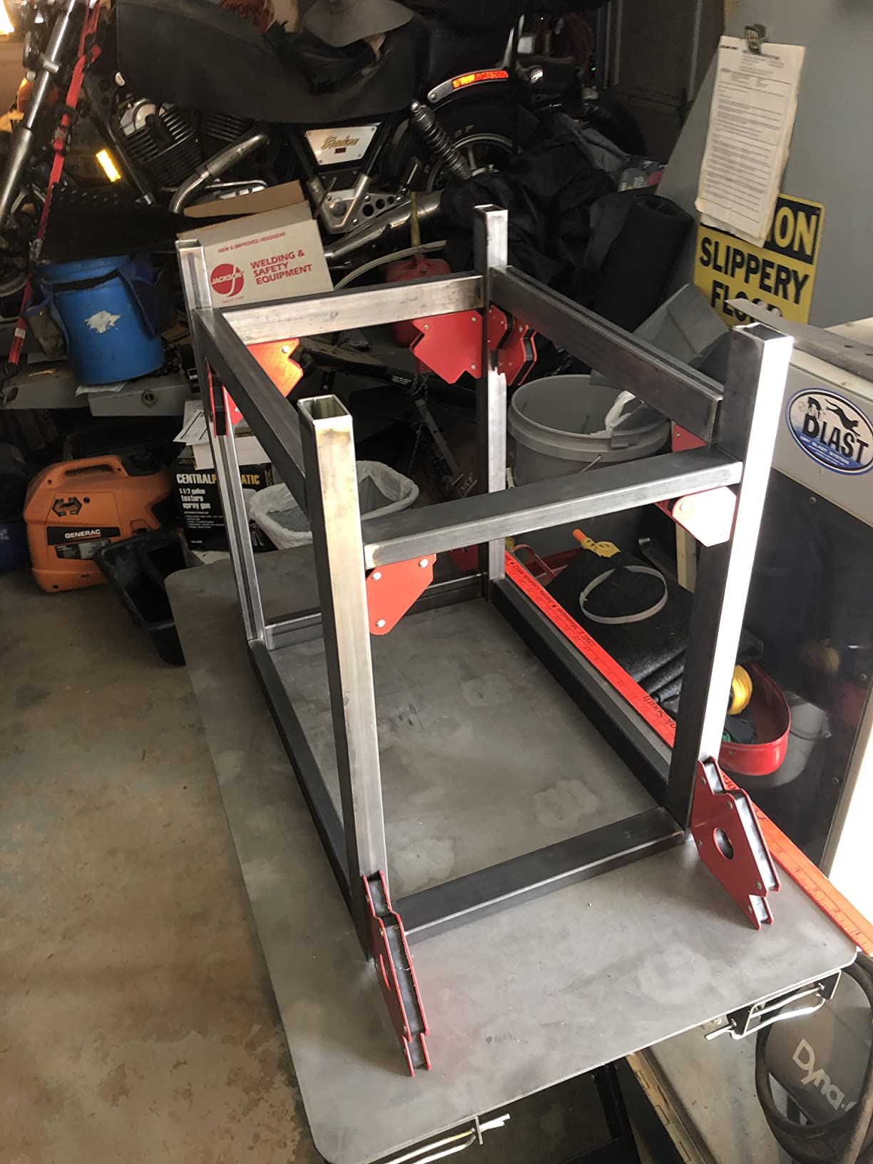 HOBART Portable Folding Welding Table- 35inL x 19.5inW x 34inH Steel customer photo 1