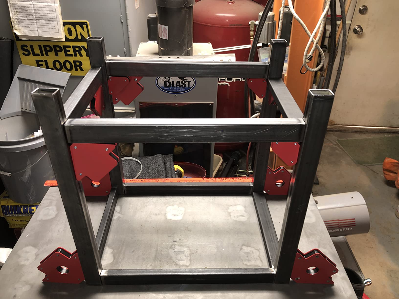 HOBART Portable Folding Welding Table- 35inL x 19.5inW x 34inH Steel customer photo 2