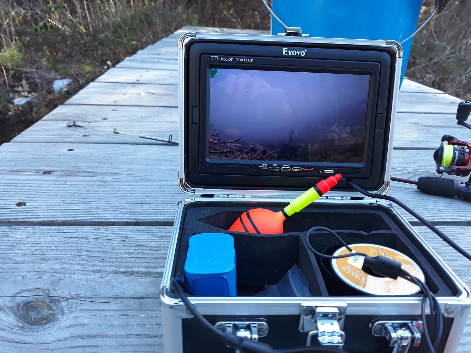 Eyoyo Underwater Fishing Camera 7 inch LCD Monitor Fish Finder 1000TVL customer photo 2