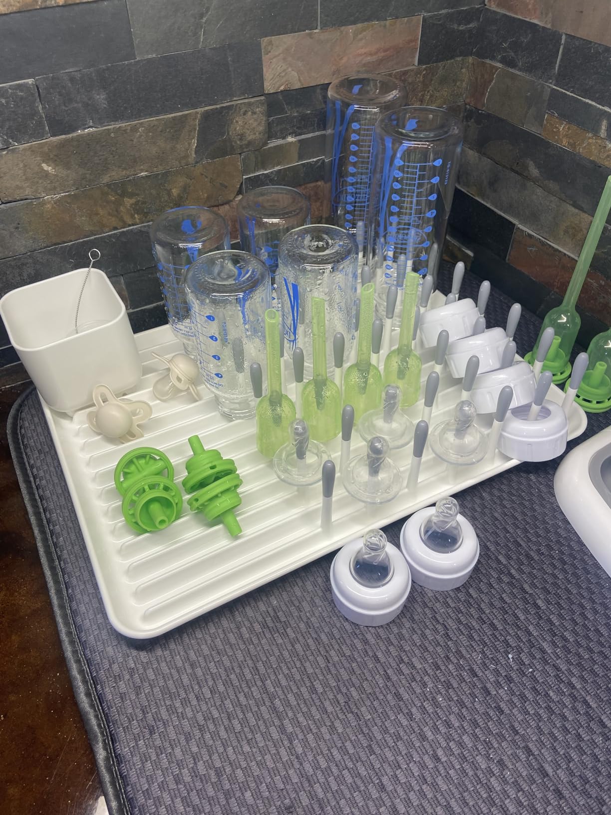 OXO Tot Baby Bottle Drying Rack with Drain Board, Portable Drying Rack customer photo 2