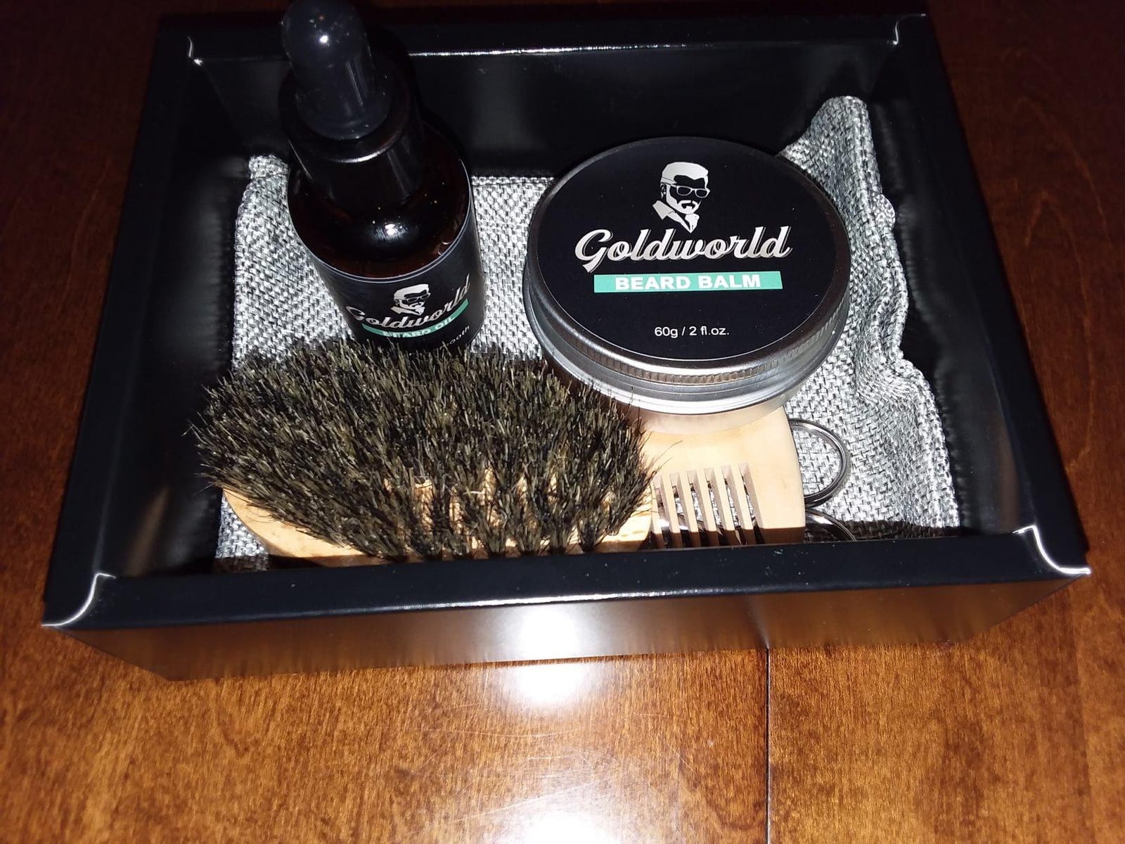 Beard Kit,Beard Grooming Kit w/Beard Wash/Shampoo,2 Packs Beard Oil,Beard Balm,Beard Wash,Brush,Comb,Scissor,Storage Bag,E-Book,Beard Care&Trimming Kit customer photo 2