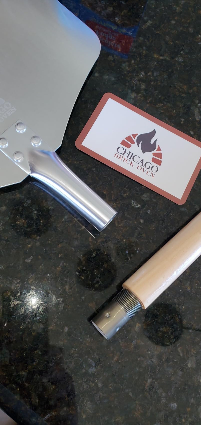 Chicago Brick Oven 12 x 14 Aluminum Pizza Peel with Detachable Handle customer photo 2