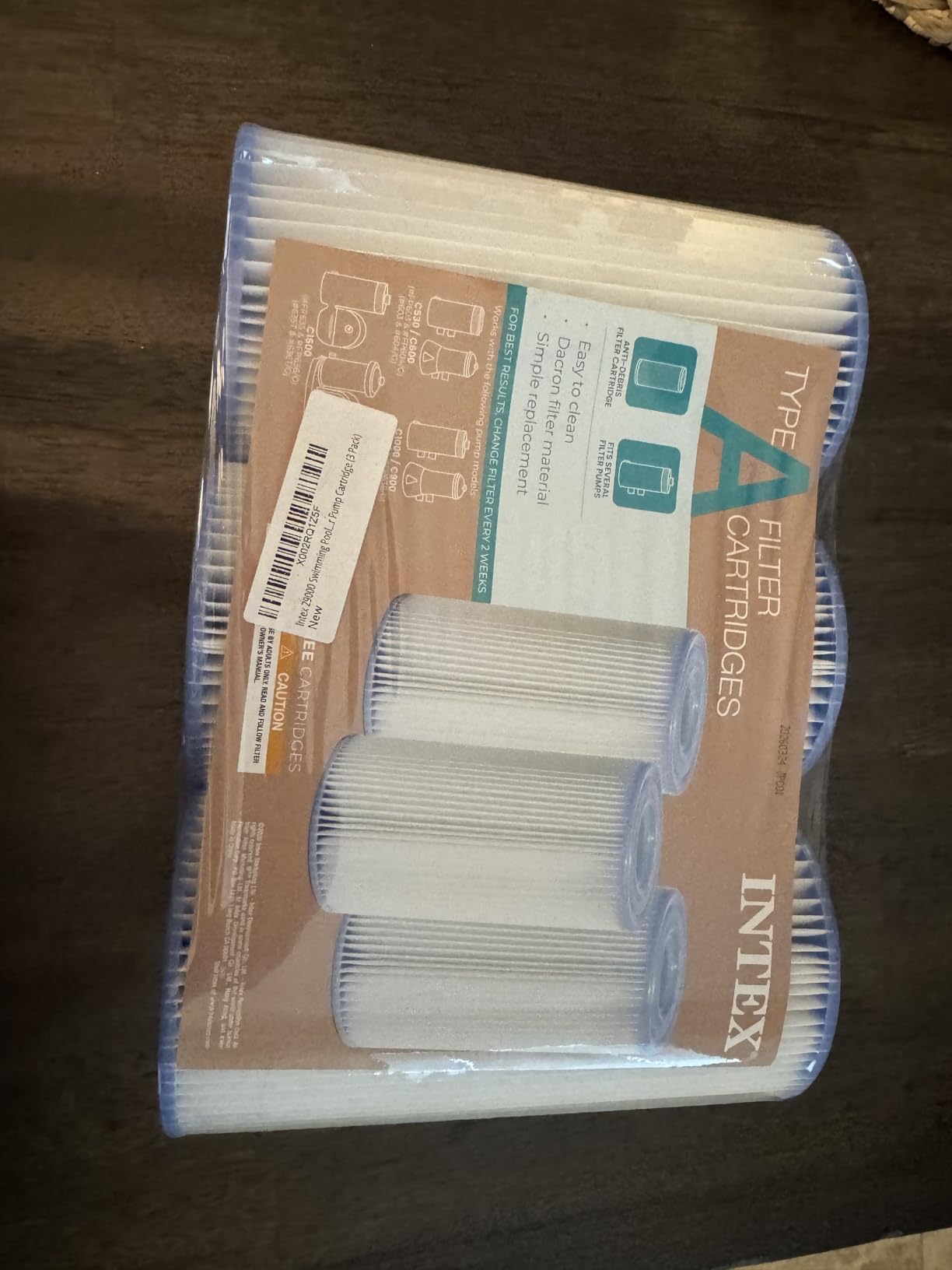 INTEX Type A Pool Filter Cartridge for Above Ground Swimming Pools, 3-Pack customer photo 2