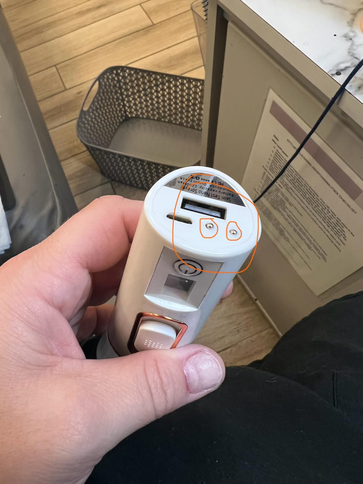 Handy Nano Mist Sprayer with Skin Analyzer Moisture Tester customer photo 2