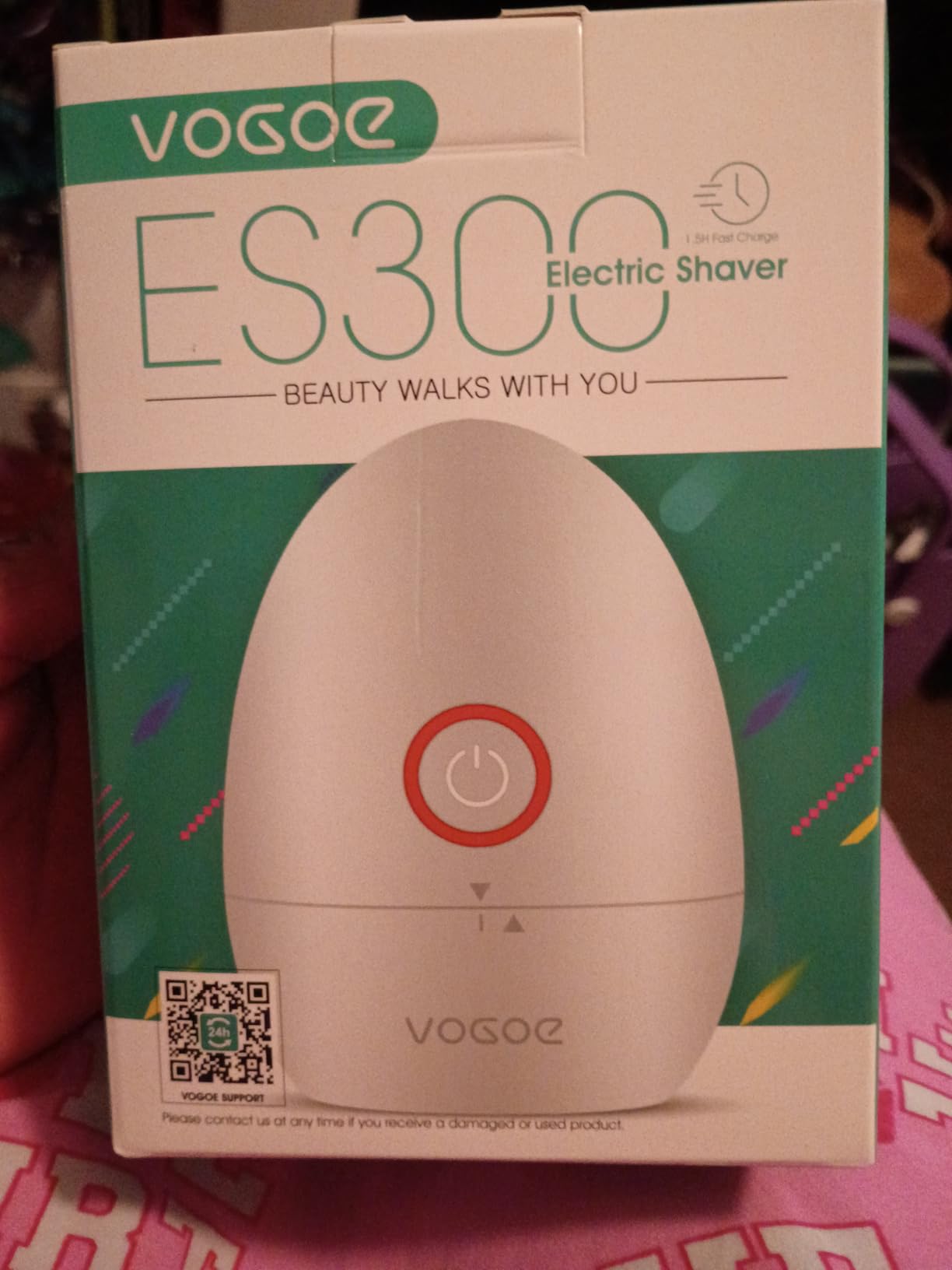 VOGOE Electric Shaver for Women, 3D Floating Blade Rotary Razor, ES300 customer photo 1