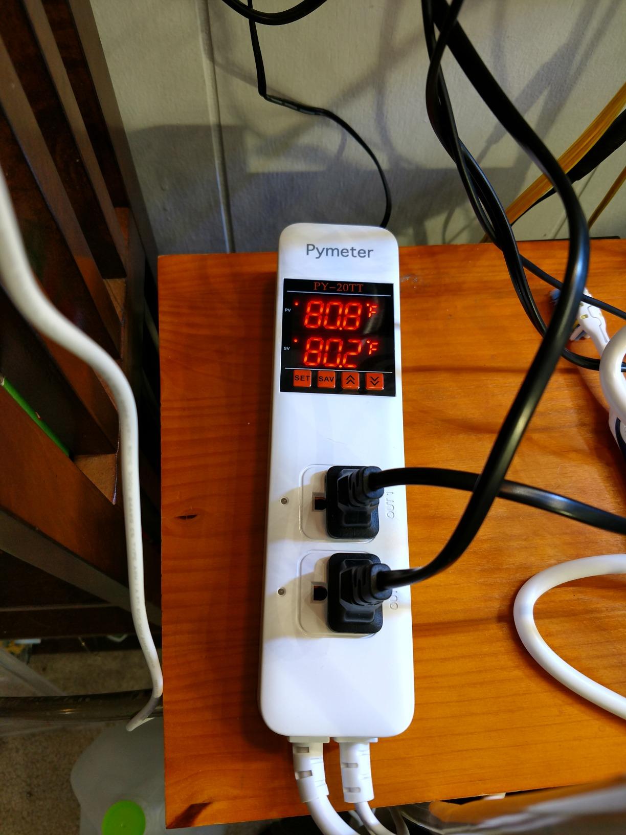 Digital Temperature Controller Dual Probe Reptile Thermostat Controlled Outlet for Terrarium Heat Mat Heating Pad, Switch Cooling Fan Freezer Fridge ON & Off at Setpoints 10A 1200W customer photo 1