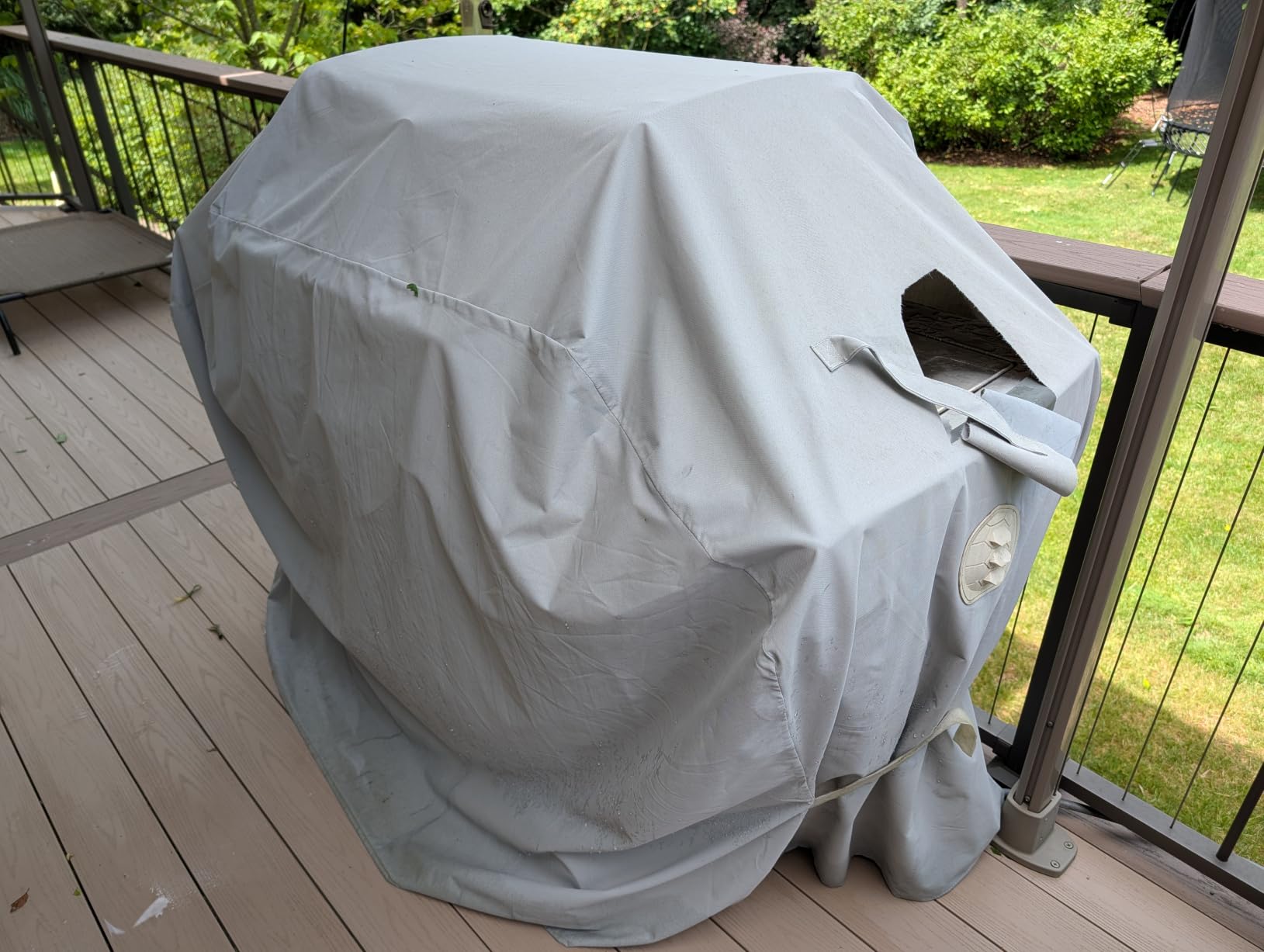Turtle Life BBQ Grill Cover, 46 Inch Heavy Duty Waterproof Barbecue Gas Grill Covers for Flat Top Griddle, Anti-Fading Cover for Gas Grill, Black customer photo 1