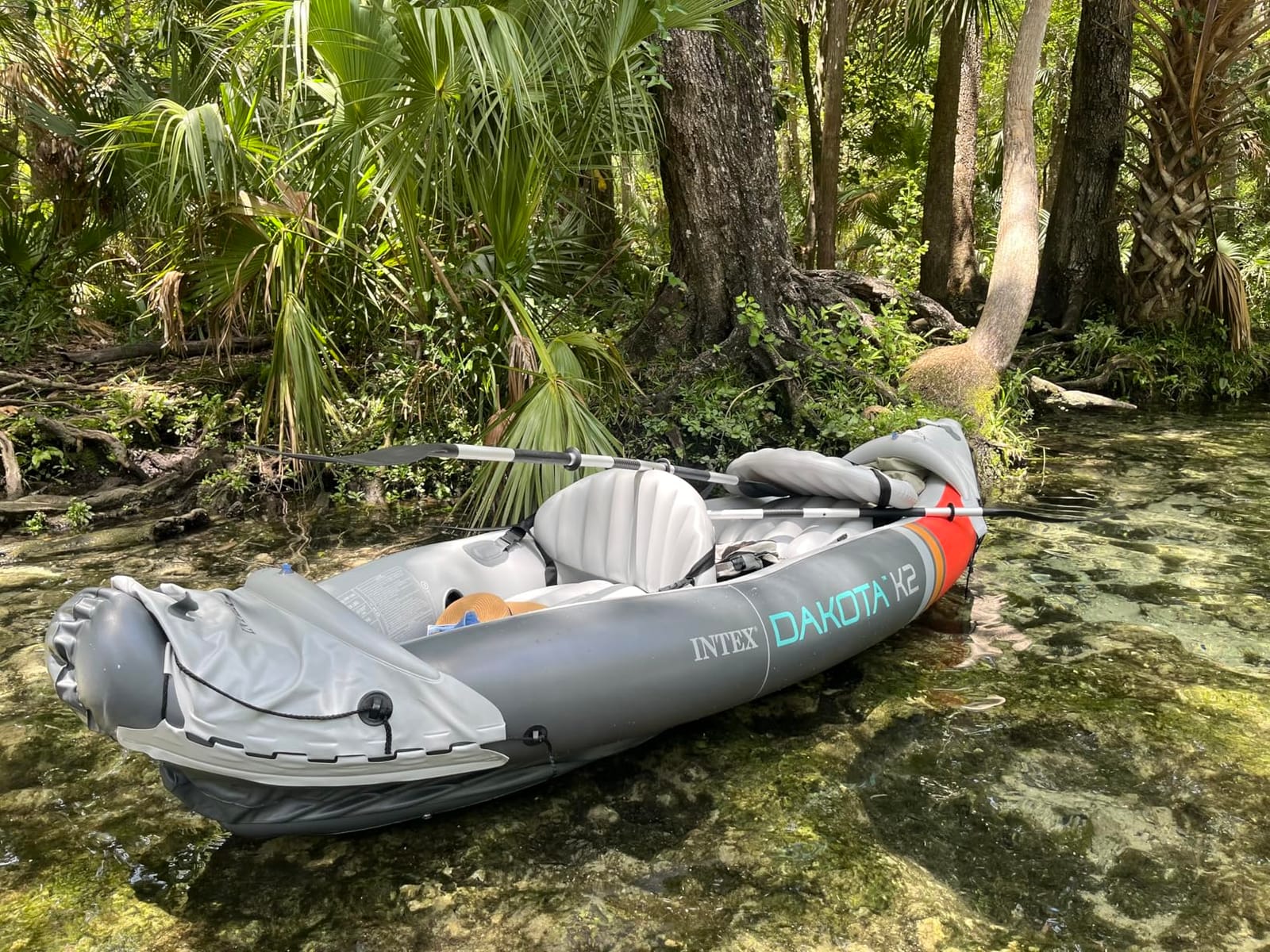 INTEX Dakota K2 Inflatable Kayak 2-Person Portable Set with Paddles & Pump customer photo 2