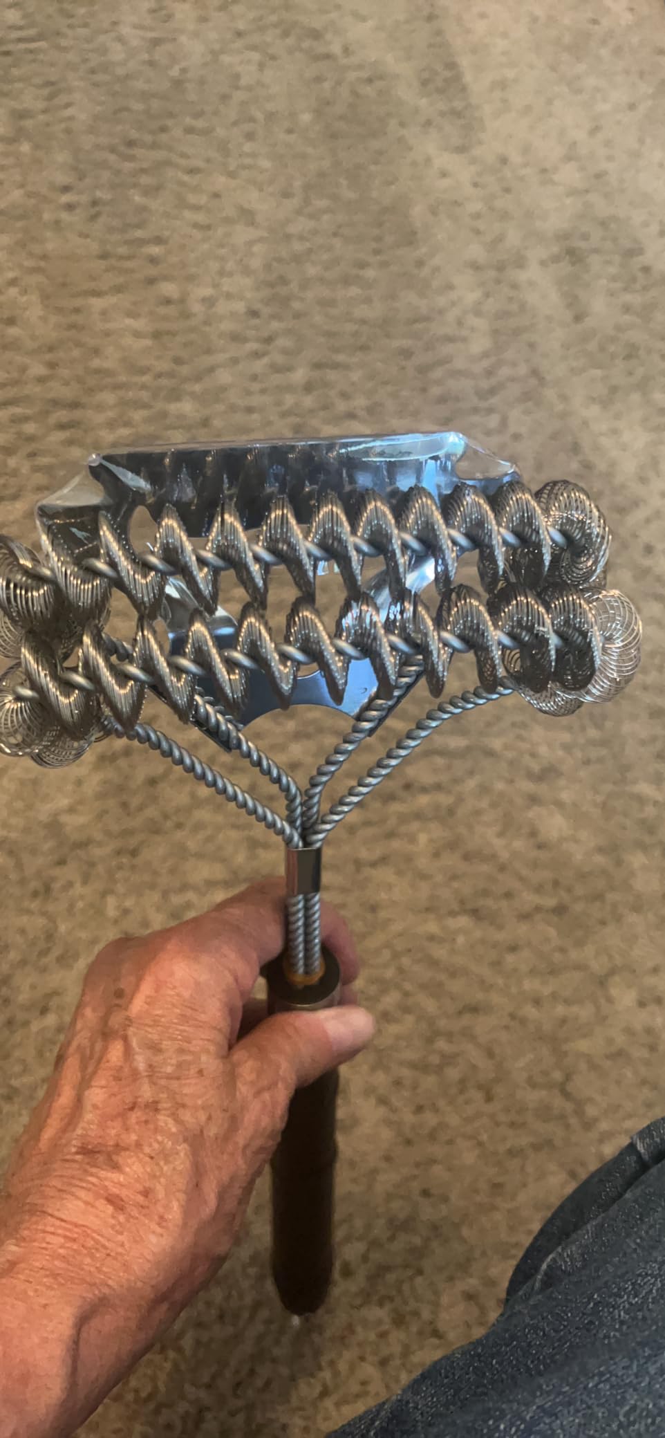 GRILLART Grill Brush [Wire + Helix] Combined BBQ Brush - Safe & Efficient Grill Cleaning Brush - 18
