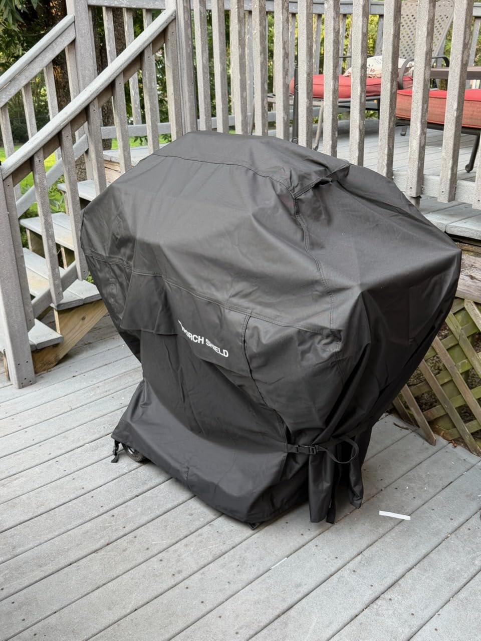 Porch Shield Waterproof Outdoor BBQ Grill Cover 52 inch, Black customer photo 2