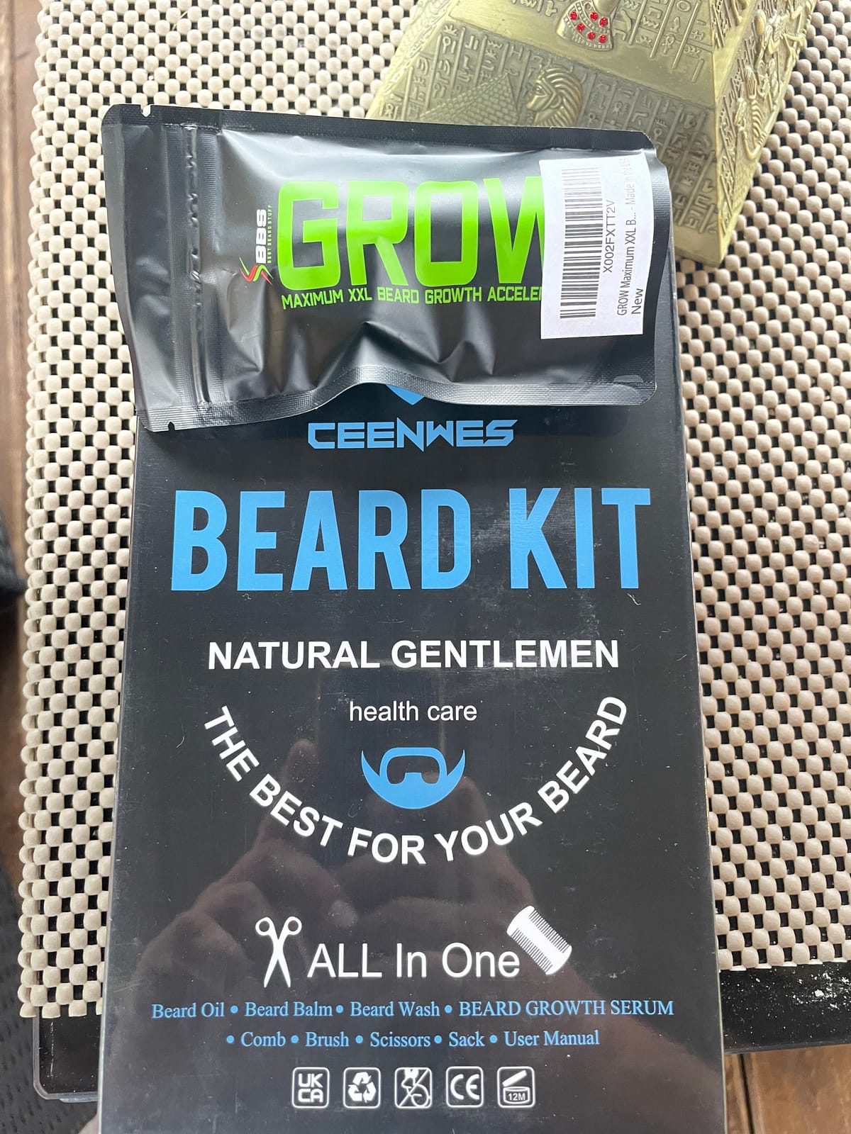Beard Grooming Kit,Beard Kit with Beard Oil,Beard Growth Serum,Beard Wash, Beard Balm,Beard Brush, Beard Comb, Beard & Mustache Scissors Beard Growth Kit Unique Gifts for Men customer photo 2