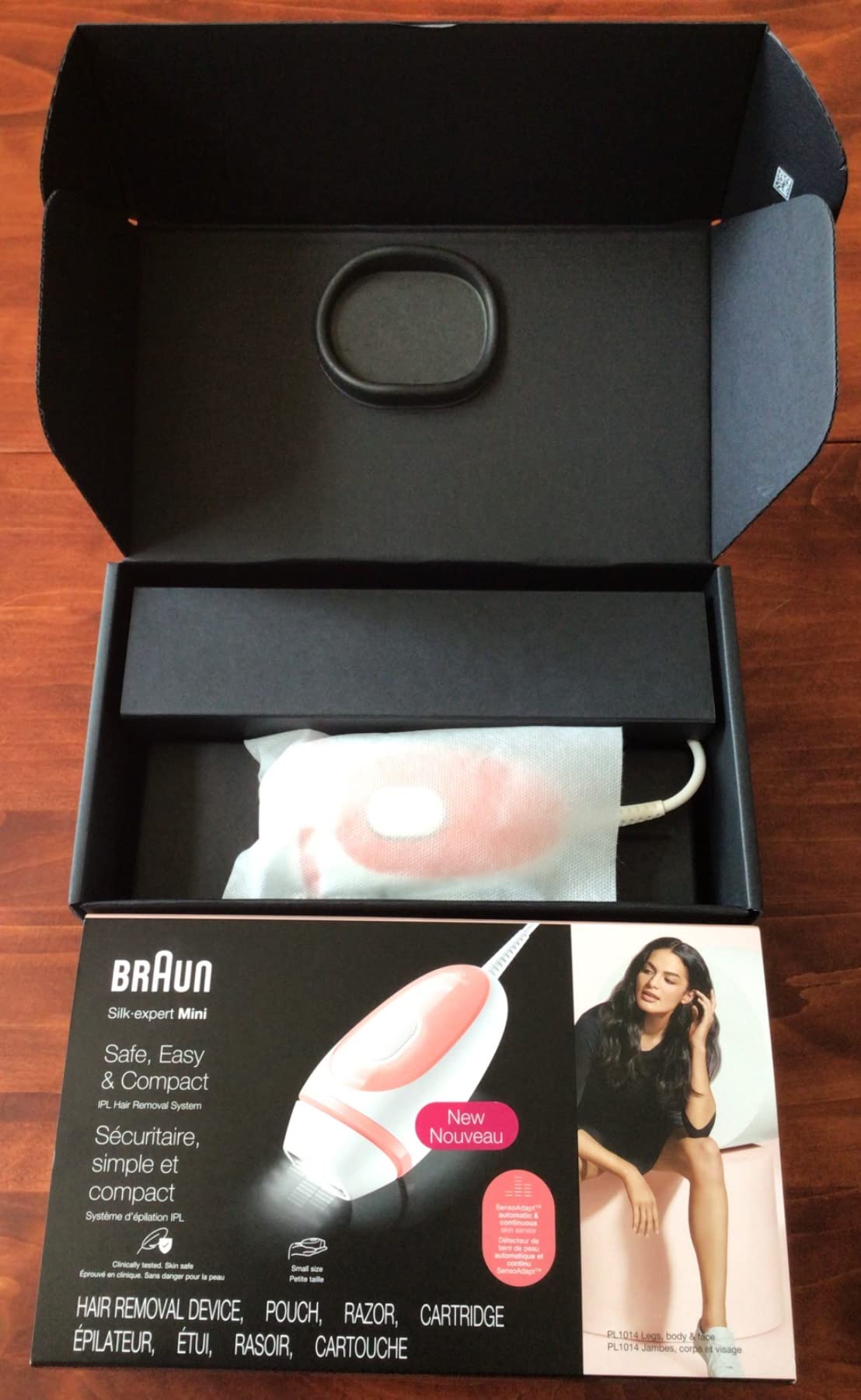 Braun IPL at Home Laser Hair Removal for Women and Men, Silk Expert Mini PL1014 with Venus Razor, Permanent Visible Hair Reduction in Hair Regrowth for Body & Face, Corded customer photo 1