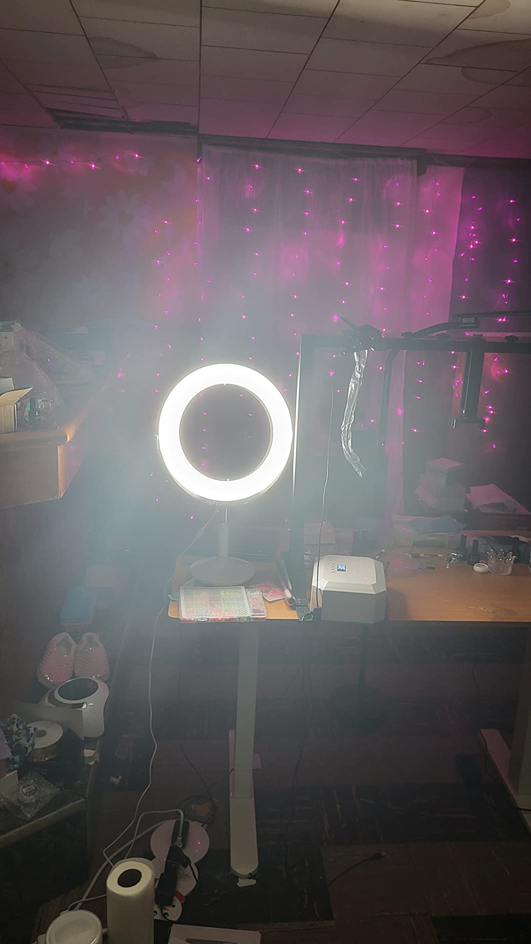 Ilios Lighting Beauty Ring Light — All-in-One Lighted Makeup Mirror & Ring Light, 10x Brighter, 98% Daylight Accuracy, Perfect for Aging Eyes, Video Calls & Content Creation customer photo 2