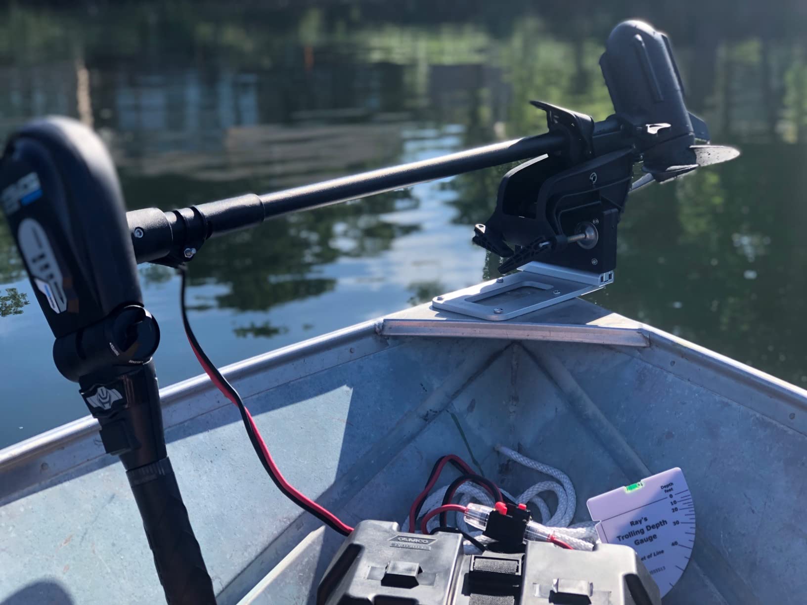 Brocraft Kayak Trolling Motor Mount, Universal Transom Bracket for Electric Trolling Motors up to 3 HP, Marine Aluminum & Nylon, Flat Stern Kayaks & Small Boats customer photo 1