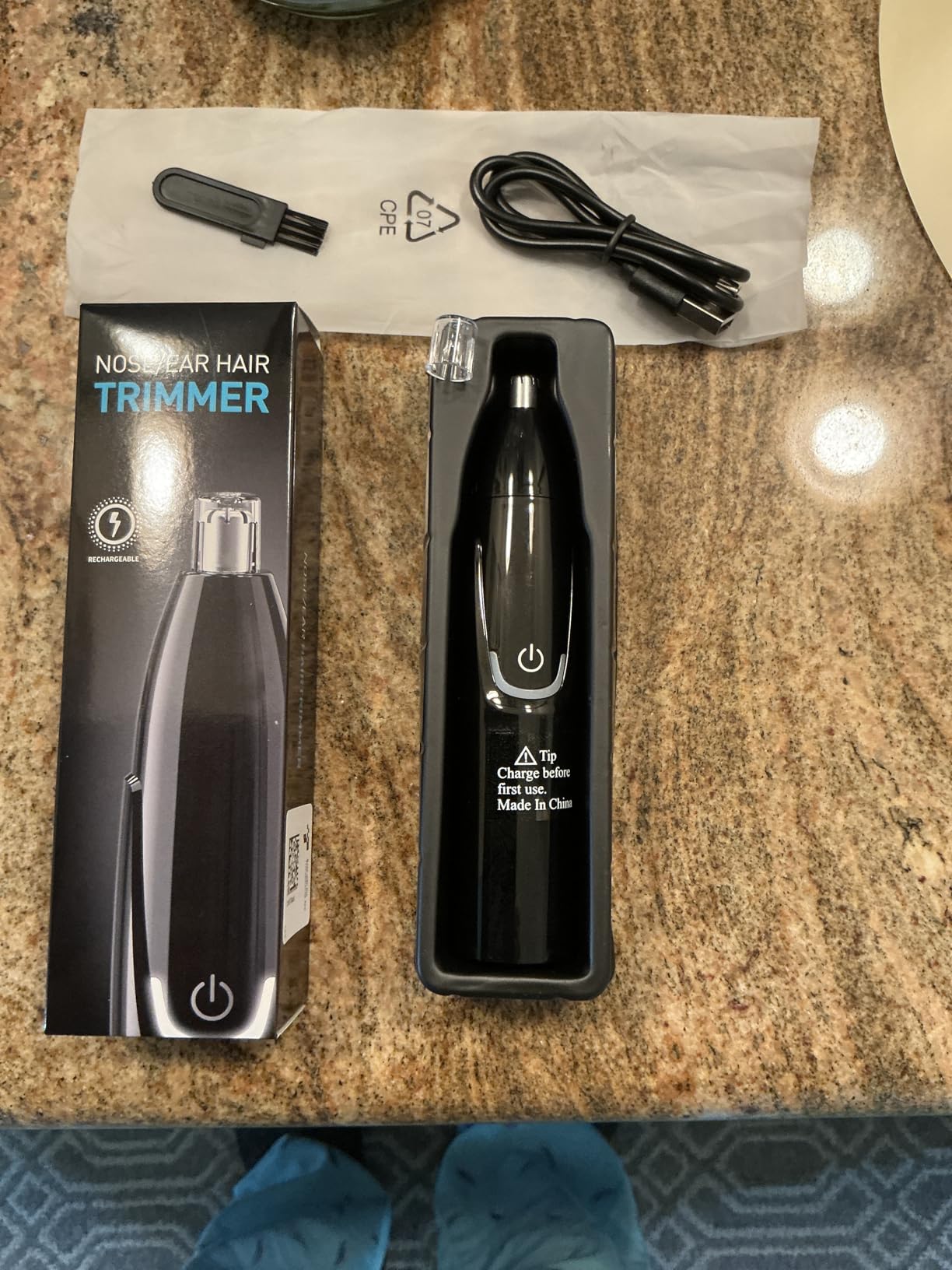 ZORAMI Rechargeable Ear and Nose Hair Trimmer - 2026 Professional Painless Eyebrow & Facial Hair Trimmer for Men Women, Powerful Motor and Dual-Edge Blades for Smoother Cutting Black customer photo 1