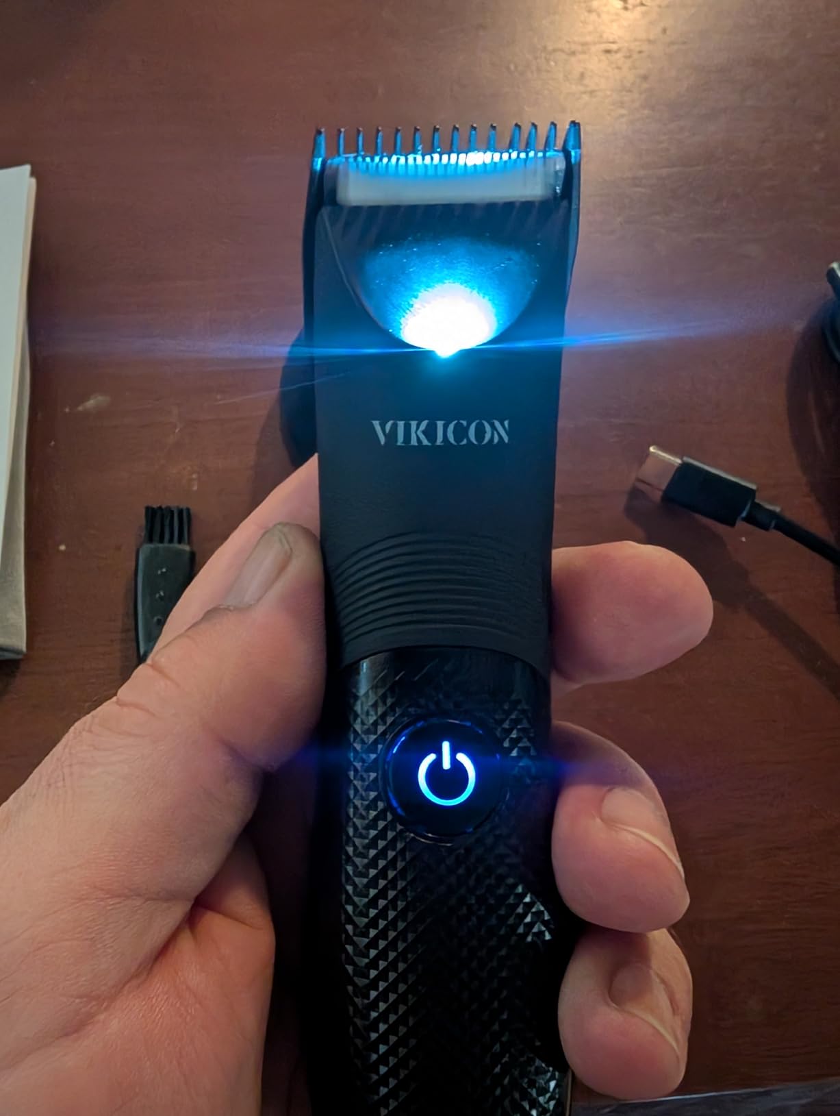Bikini Trimmer for Women, No-Nick Electric Razor for Sensitive Skin, Blue customer photo 1