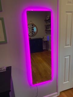 LVSOMT RGB Full Length Mirror with Lights, 63
