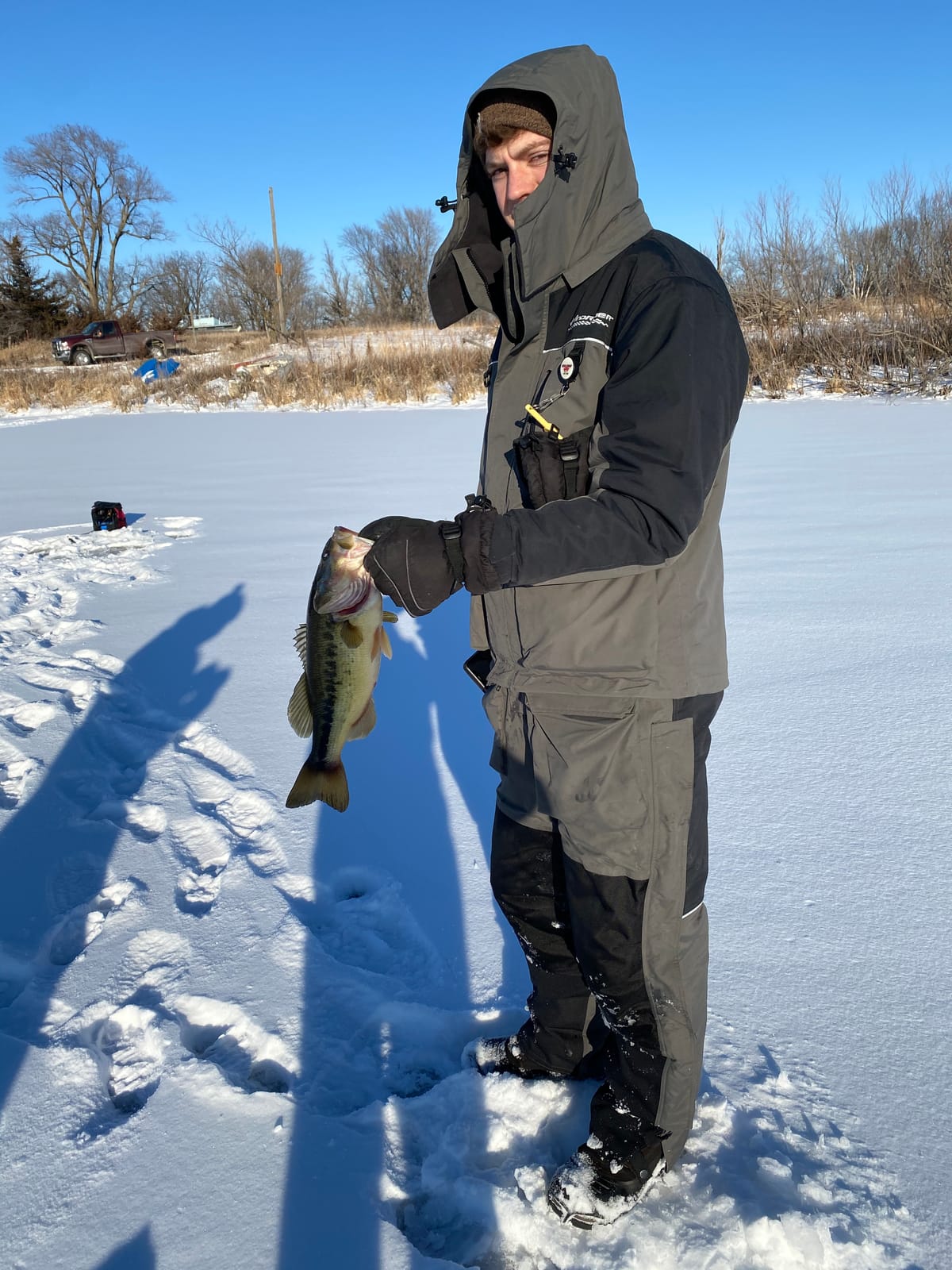 WindRider Ice Fishing Suit Insulated Bibs & Jacket Flotation Tons of Pockets Waterproof Gear for Ice Fishing and Snowmobiling customer photo 2