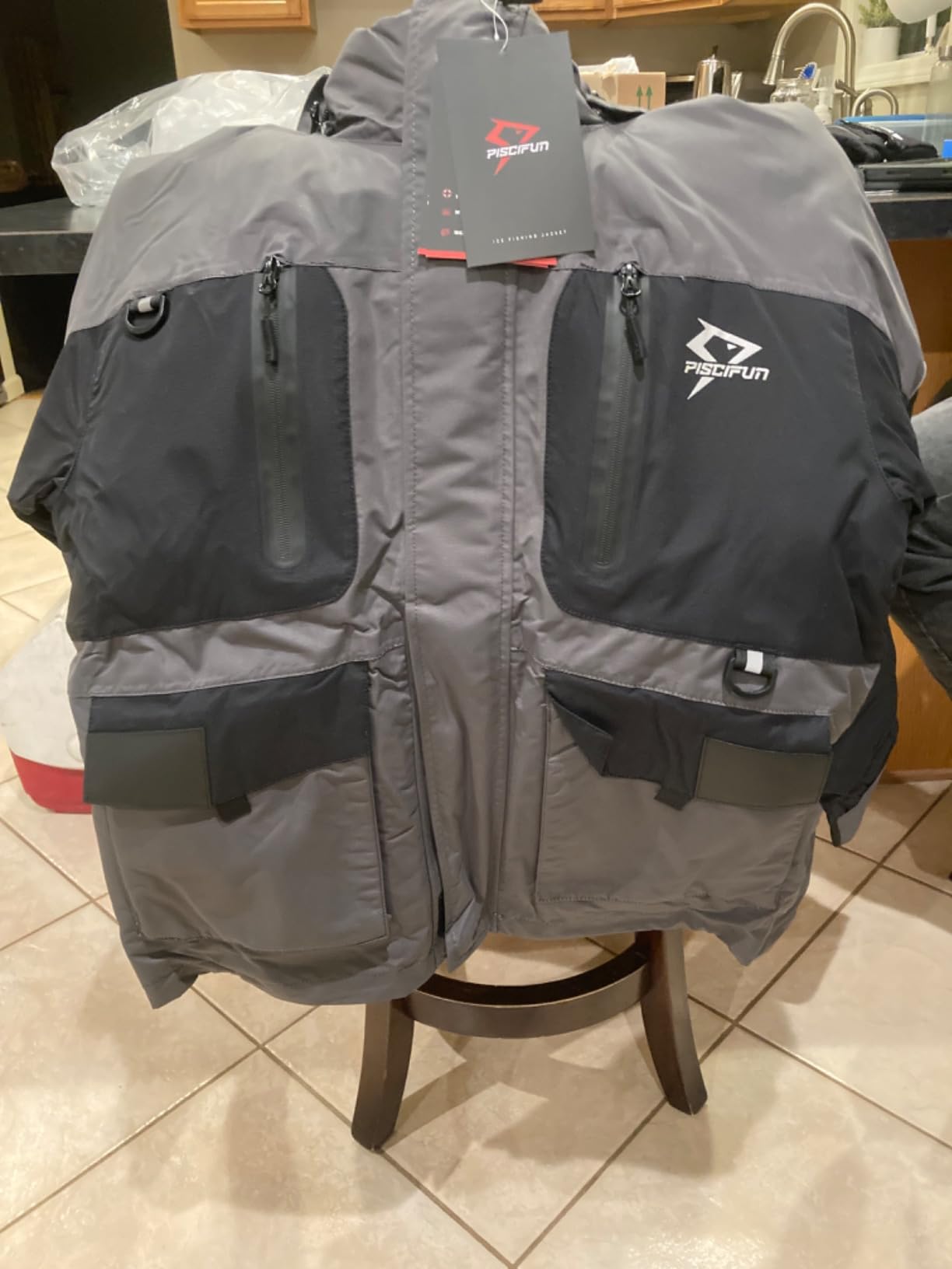 Piscifun Ice Fishing Jacket, Floating Waterproof Ice Fishing Coat, Insulated Jacket for Cold Weather Conditions customer photo 2