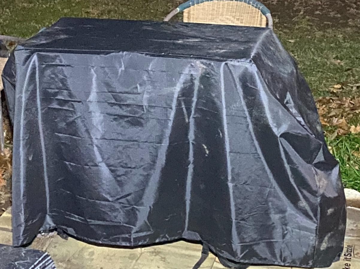 SHINESTAR Griddle Cover for Blackstone 36 Inch Griddle Without Hood, Heavy Duty Waterproof Flat Top Gas Grill Cover with Click-Close Straps, UV-Resistant BBQ Cover for More 4-Burner Griddle customer photo 1
