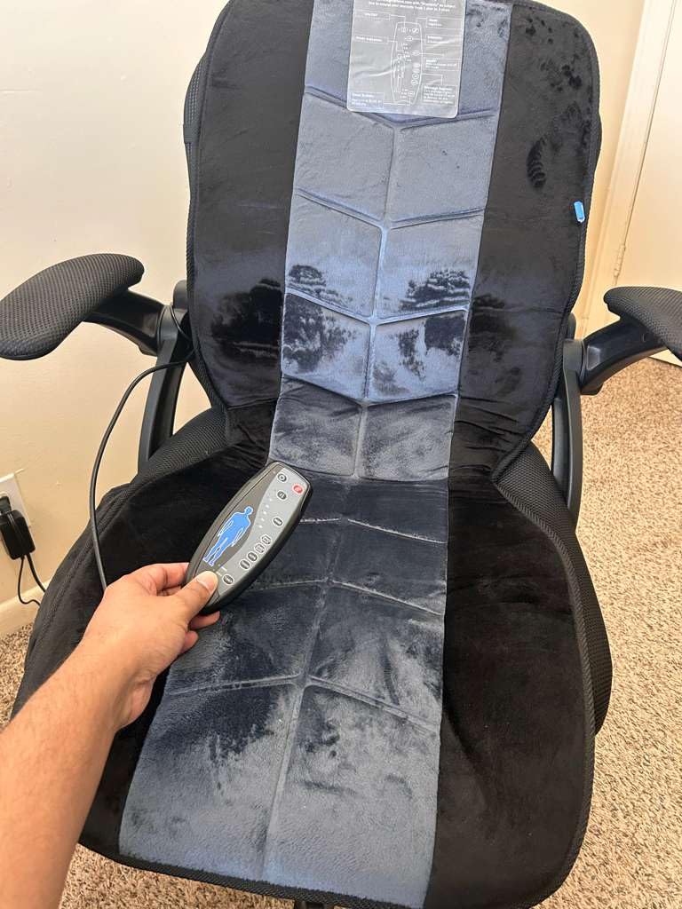 Vibration Massage Chair Pad, Back Massager with Heat, Massage Seat Cushion customer photo 2