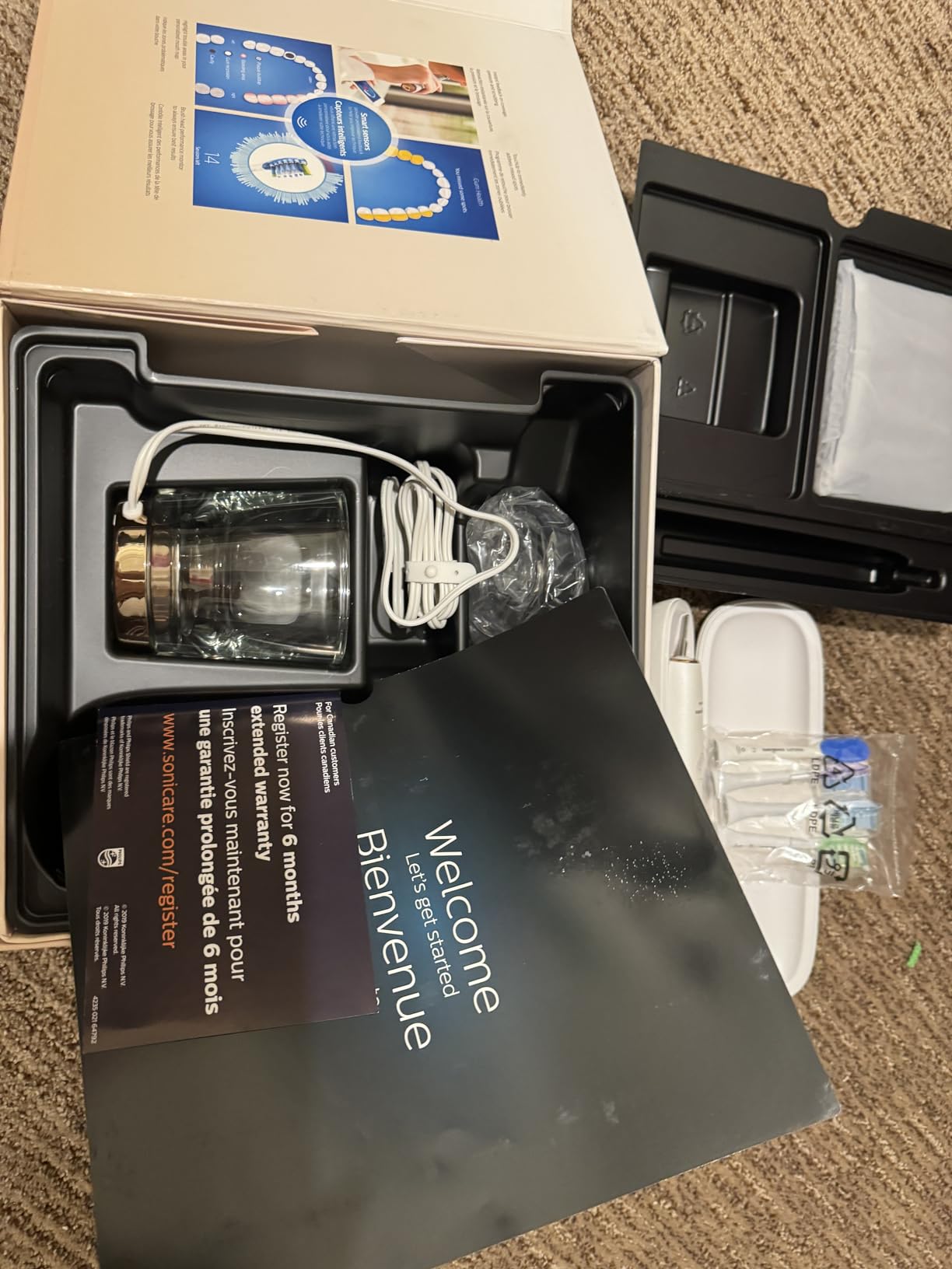 Philips Sonicare DiamondClean 9750 Electric Toothbrush, 4 Brush Heads, Blue customer photo 1