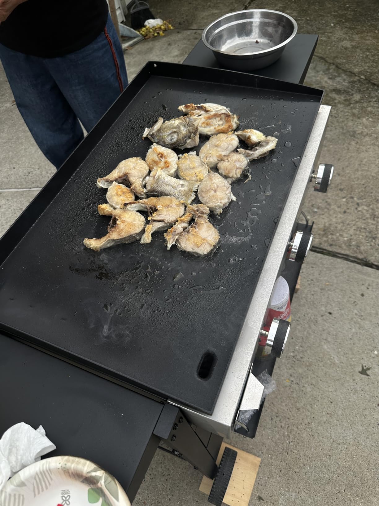 Sophia & William 28-Inch Flat Top Grill Outdoor Barbecue Griddle Black customer photo 1