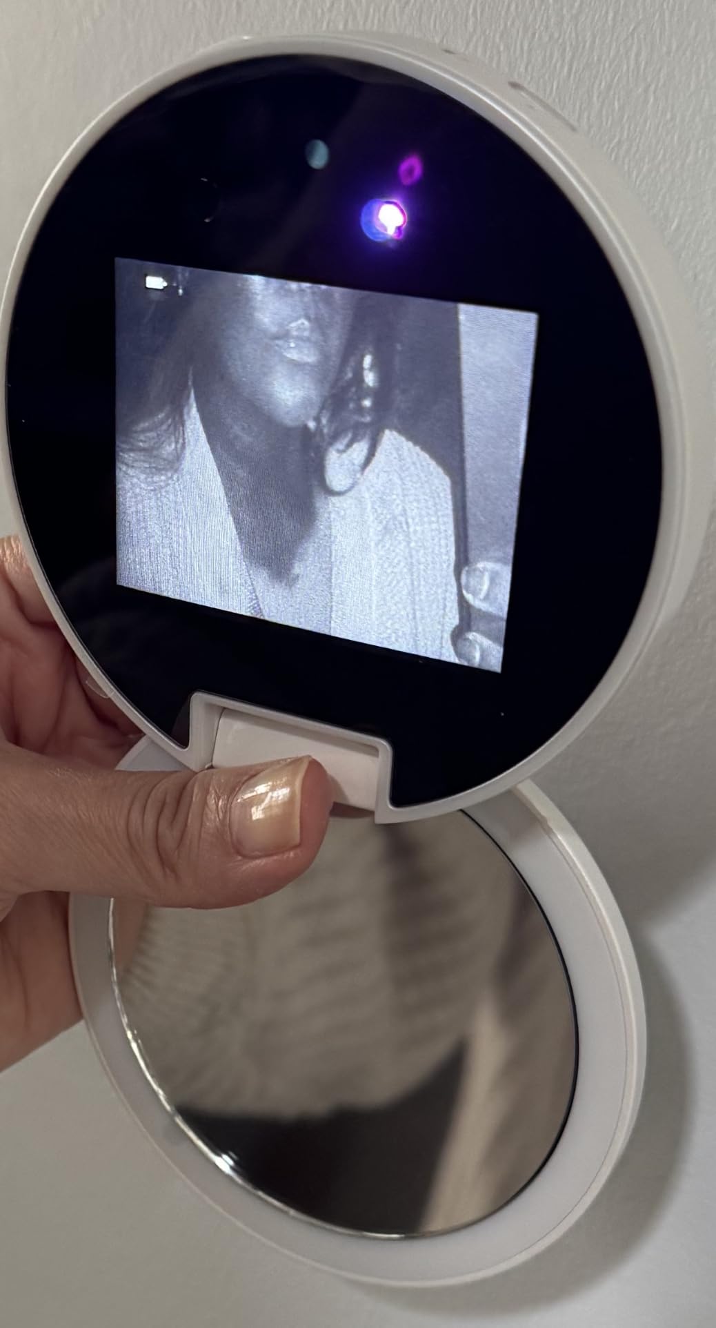 DESCHEN UV Camera Mirror for Sunscreen Test with 2X Makeup Mirror customer photo 2
