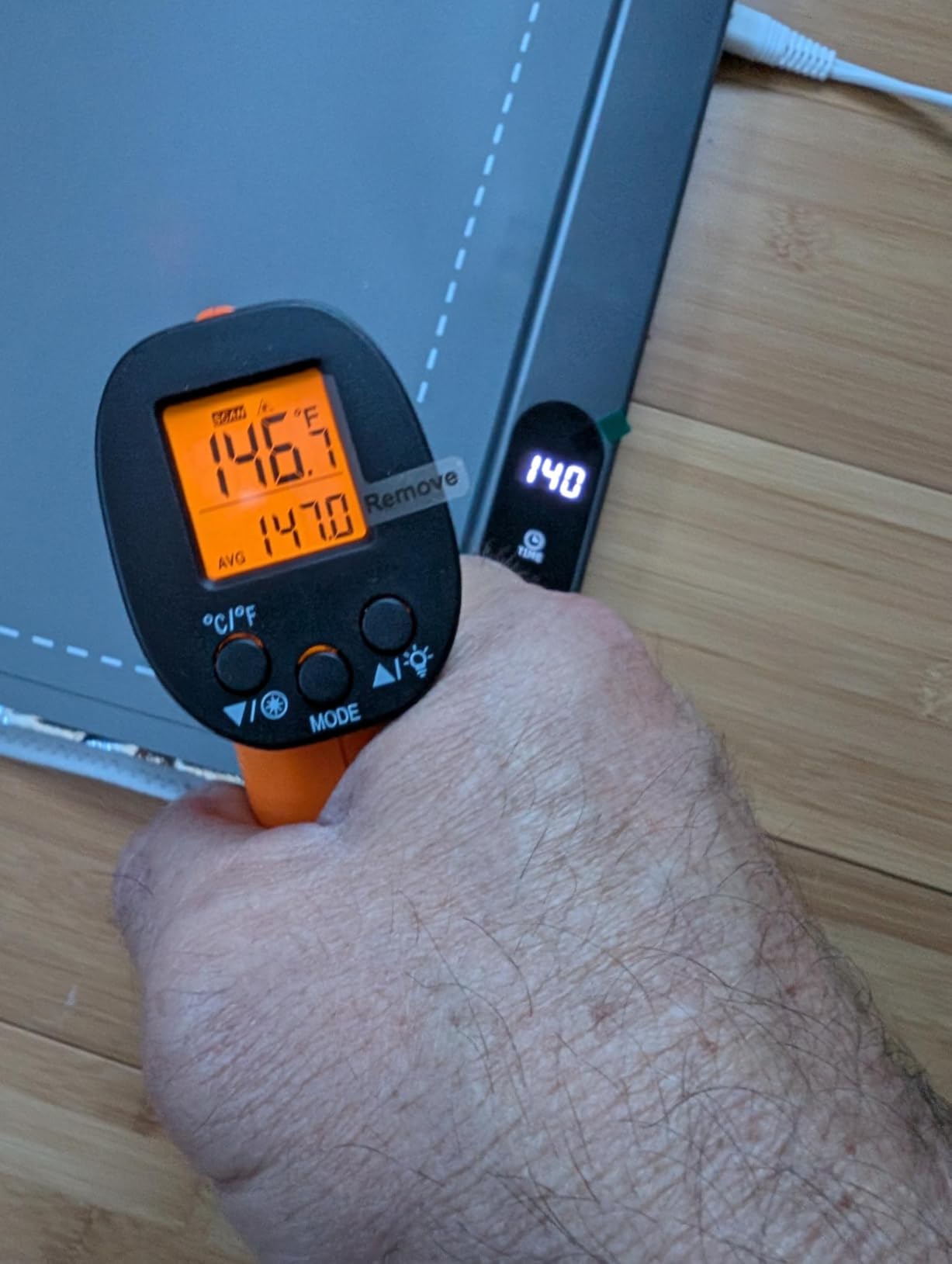 TempPro TempScan Infrared Thermometer Gun with Super Long Meat Probe customer photo 1