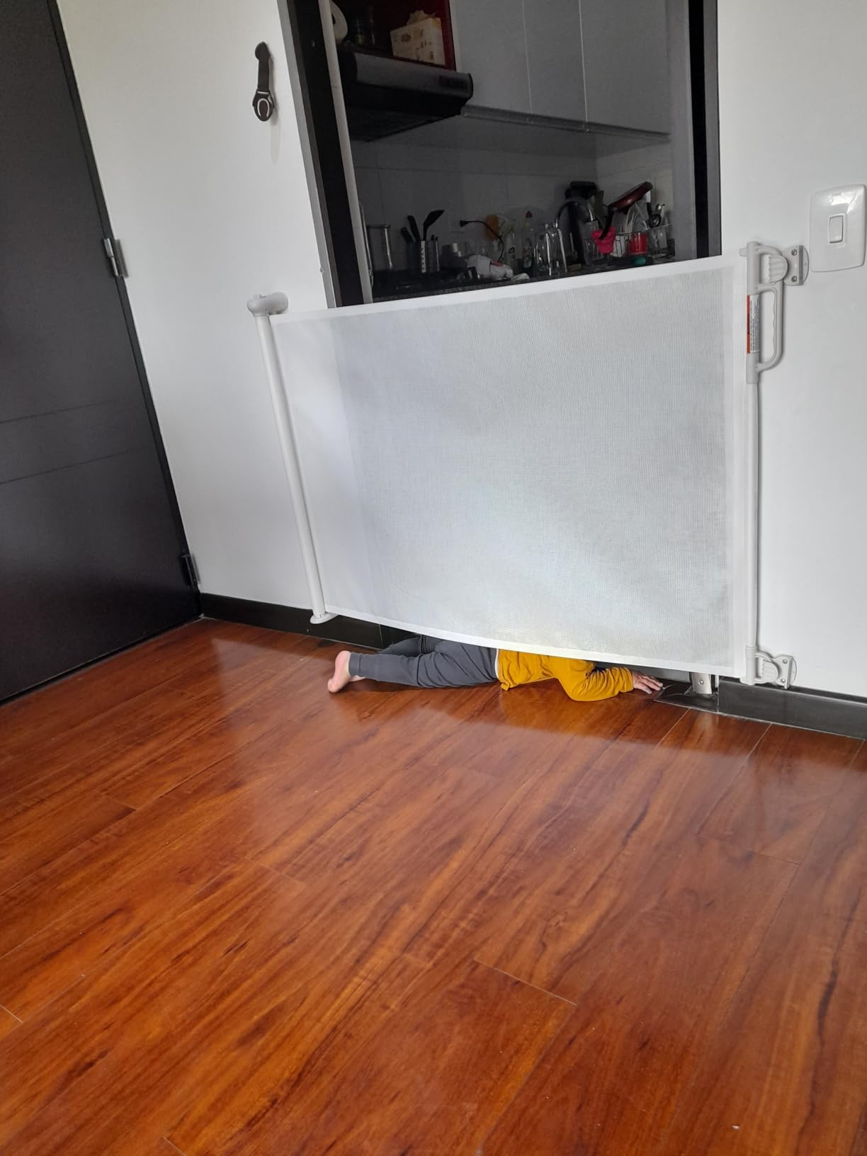 Momcozy Extra Wide Retractable Mesh Baby Gate customer photo 2