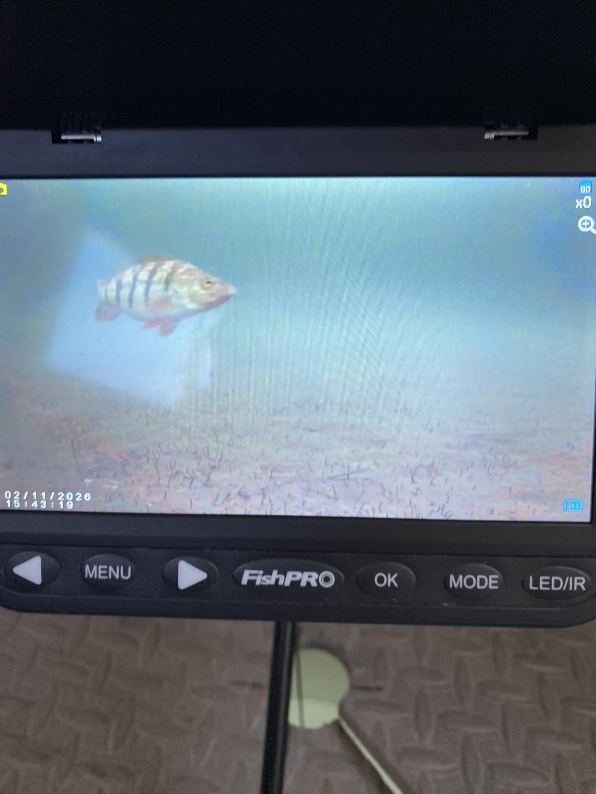 [FishPRO® 2026 Upgrade] NO.1 HD 1080P Underwater Fishing Camera 7'' IPS- w/10,000mAh (Ease to Use) N/DVR Ice Fishing Camera, Fish Finder Camera for Ice Lake Boat Fishing w/USB-C, LED+IR, 82ft customer photo 1