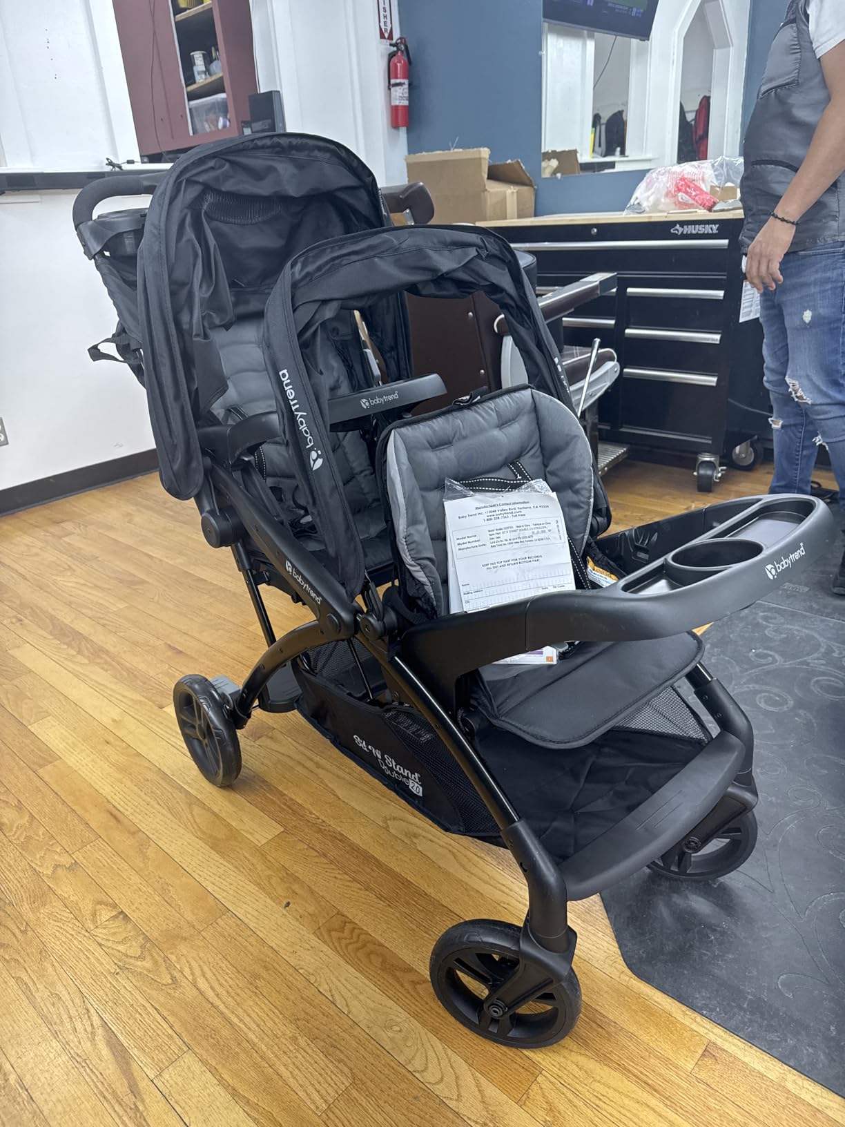 Baby Trend Sit N' Stand® Double 2.0 Stroller, Dash Black customer photo 1