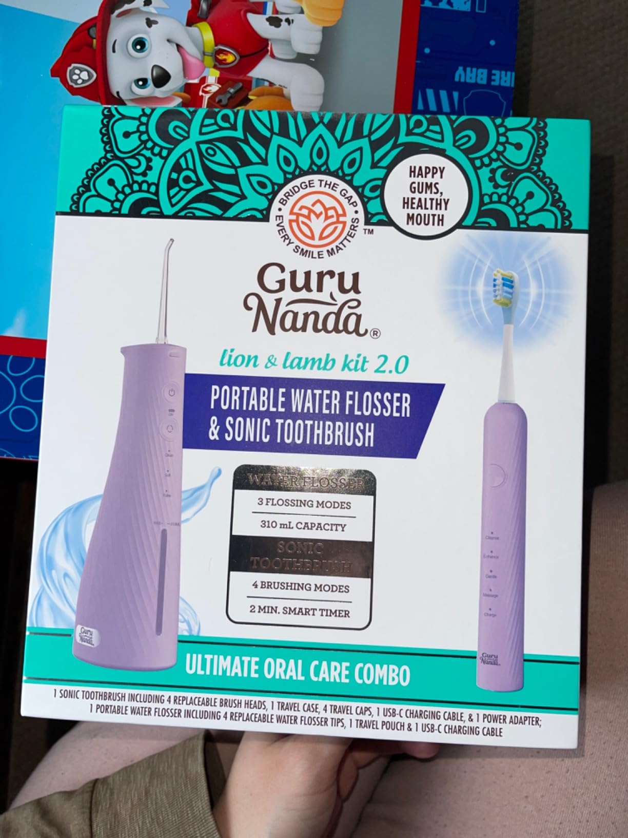 GuruNanda Electric Toothbrush & Water Flosser, 4 Toothbrush Heads, 4 Tips customer photo 1