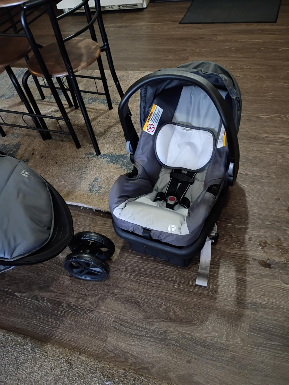 Baby Trend Venture 3-Wheel Stroller Travel System, Stellar Grey customer photo 1