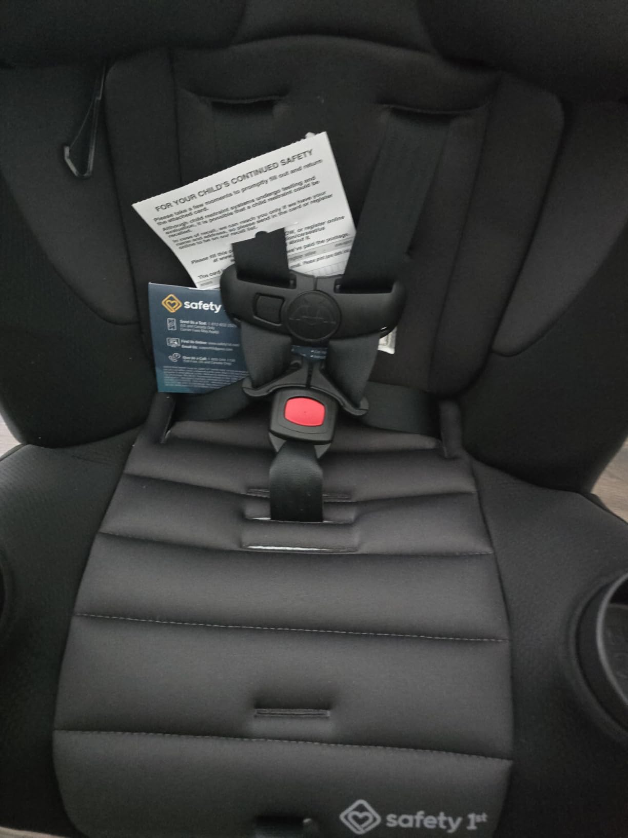 Safety 1st Ellaris 3-in-1 Convertible Car Seat, Slim Fit Design, Rear & Forward-Facing, 5-Position Headrest, Travel-Friendly with Machine-Washable Seat Pad, Smokey Haze customer photo 1