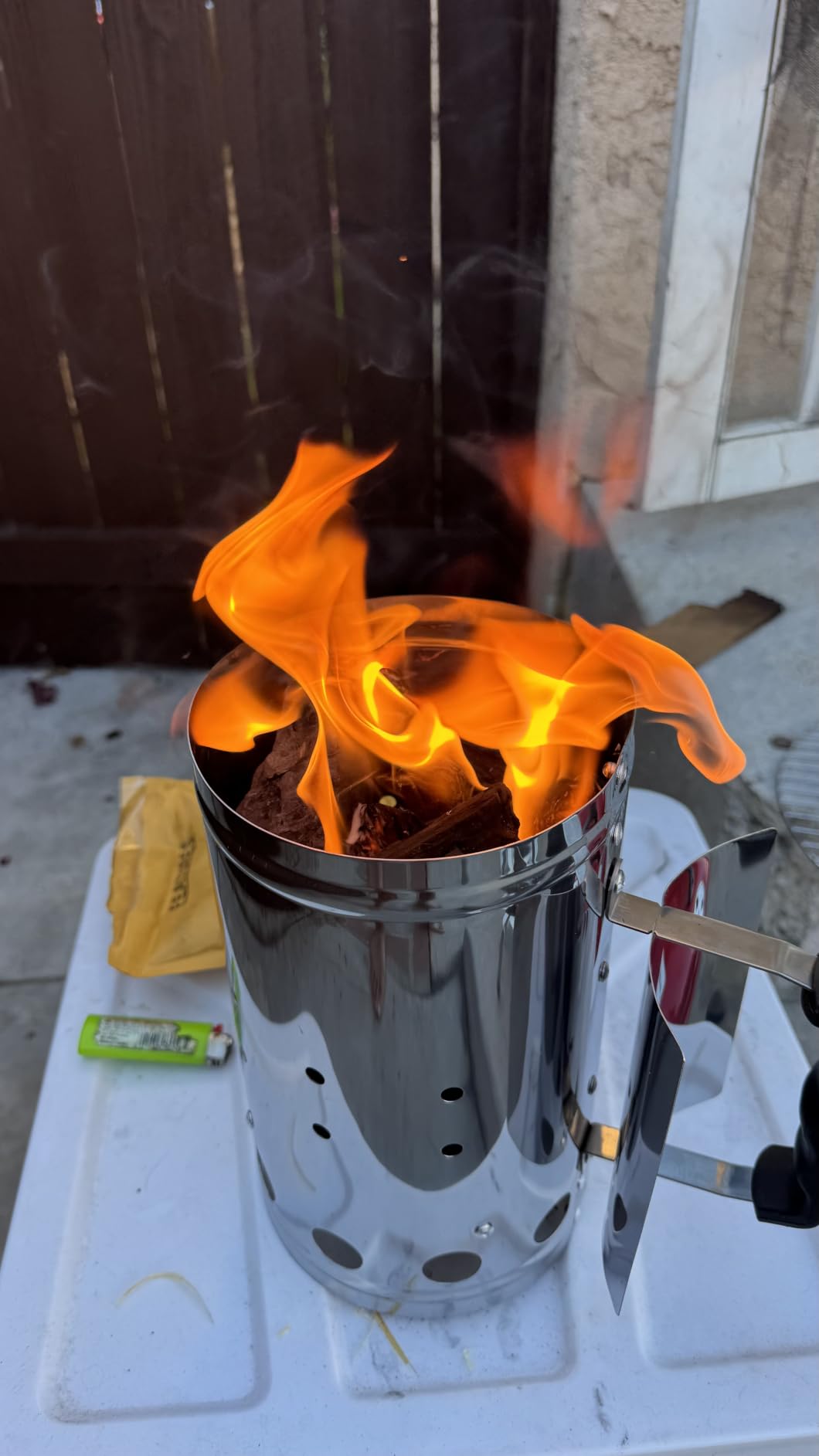 Charcoal Chimney Starter, BBQ Grill Quick Rapid Fire customer photo 1