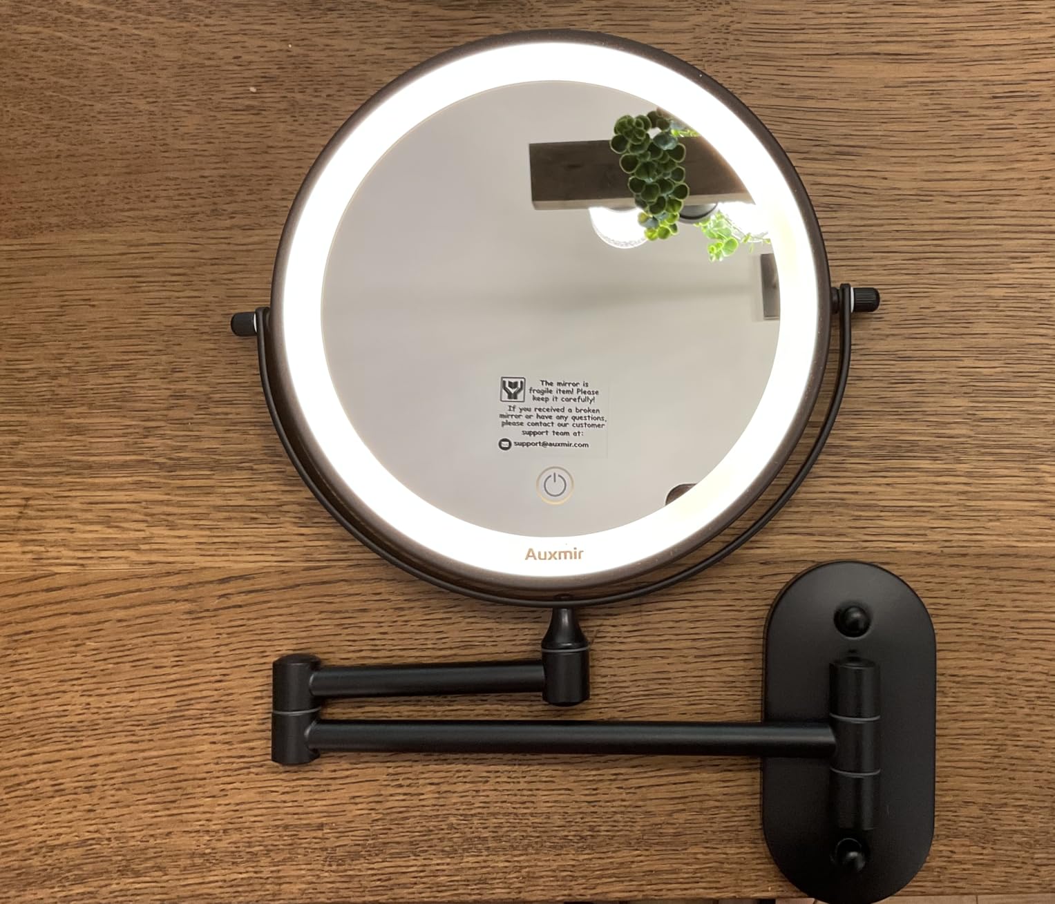 Auxmir 1X/30X Wall Mounted Makeup Mirror, 8