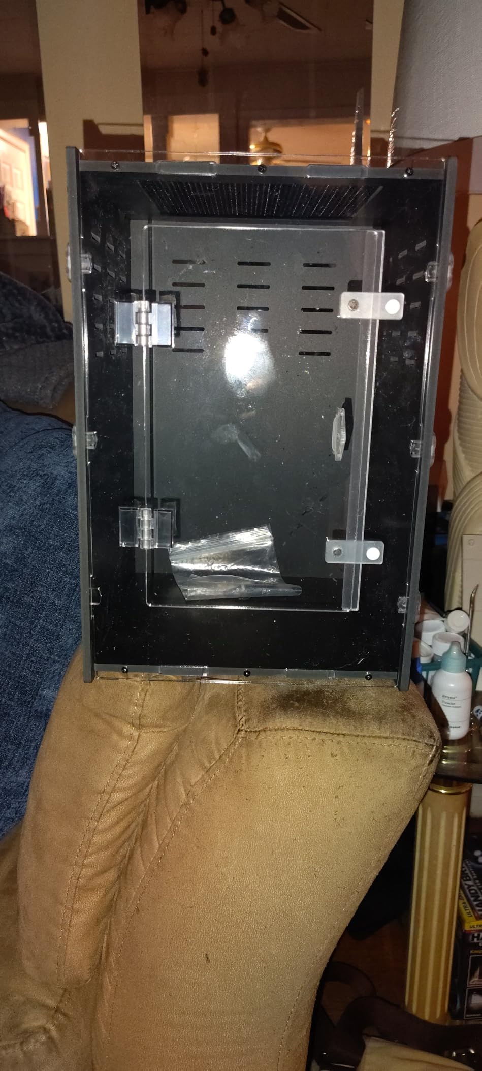 12x12x18 PVC Reptile Enclosure, Front Opening Tank for Reptiles customer photo 1