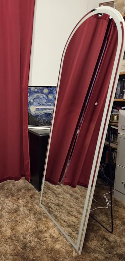 Alpen 71x26 Inches Arched LED Full Length Mirror, Floor Mirror with Stand customer photo 1