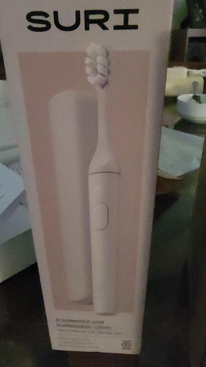 SURI Pro Sonic Electric Toothbrush | Over 4+ Weeks Battery | Pressure Sensor | Aluminium Body | 2-Minute Timer | Plant-Based Head | Green customer photo 2